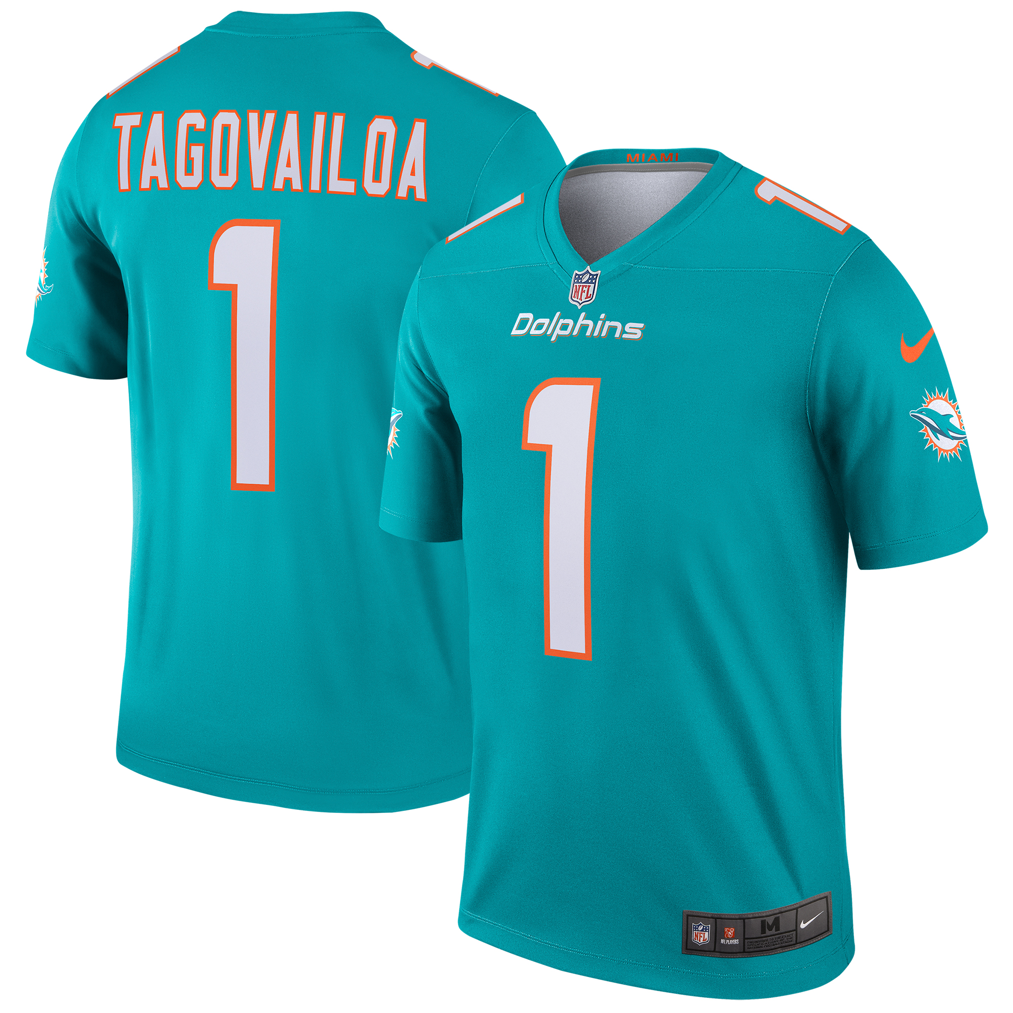 Tua Tagovailoa Miami Dolphins Nike Legend Jersey - Aqua - vstockx