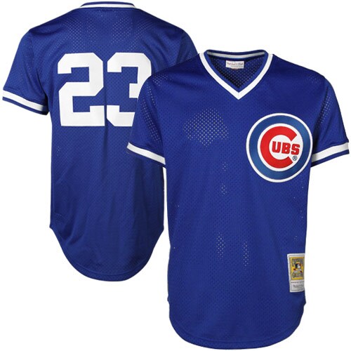 Mitchell & Ness Ryne Sandberg Chicago Cubs Cooperstown Authentic Collection Throwback Replica Jersey - Royal Blue - vstockx