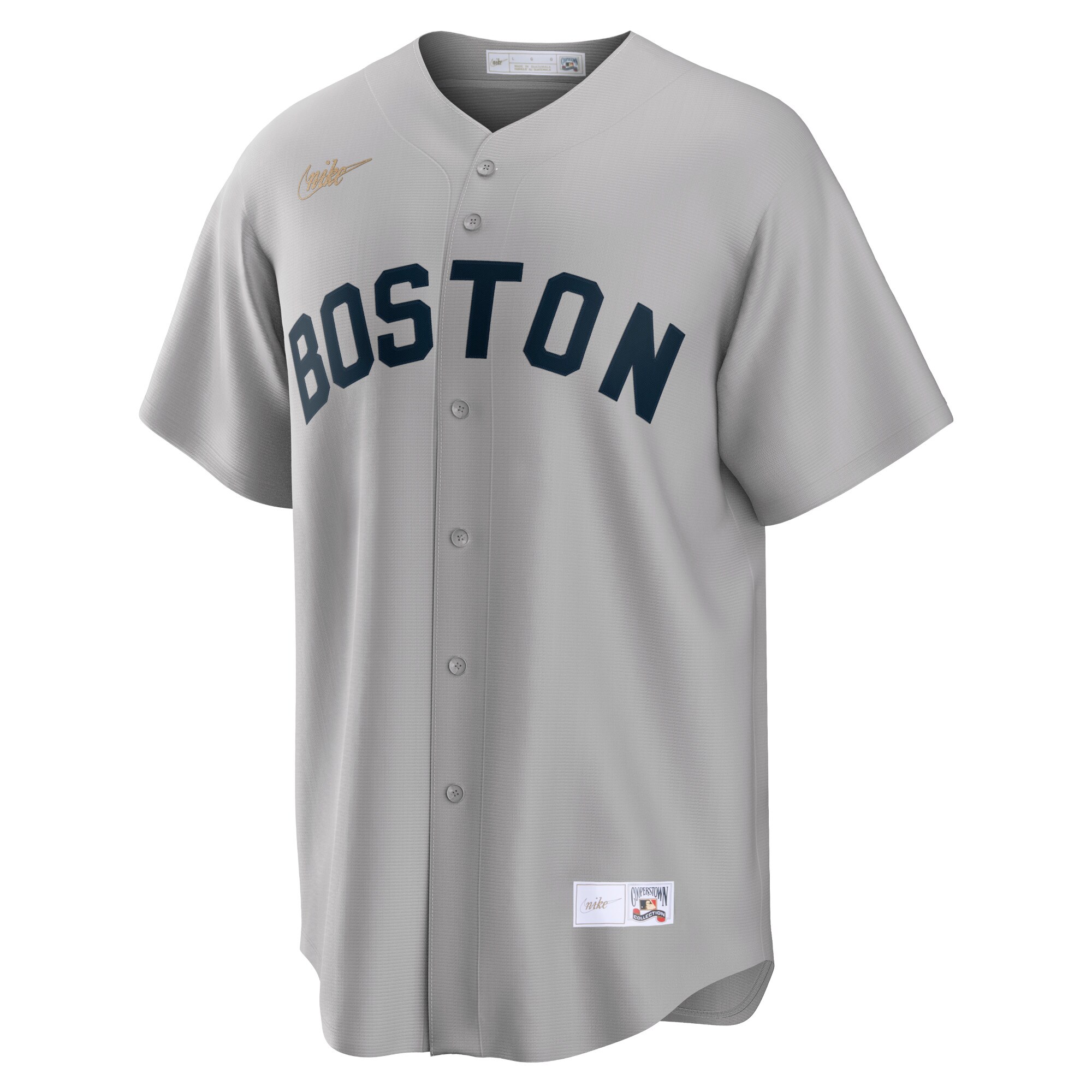 Carl Yastrzemski Boston Red Sox Nike Road Cooperstown Collection Player Jersey - Gray - vstockx