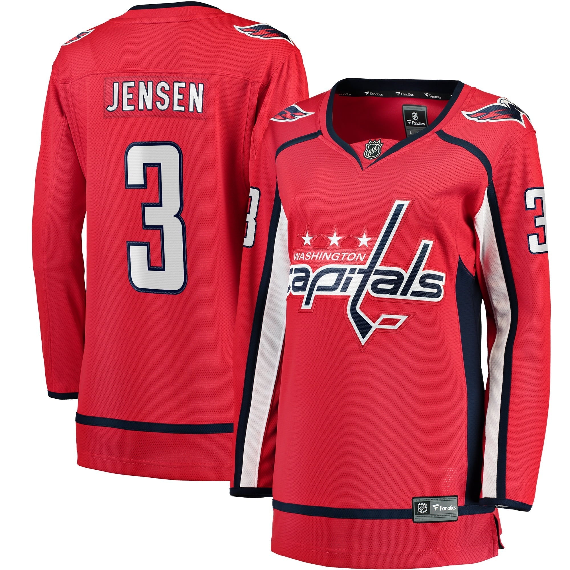 Women's Fanatics Branded Nick Jensen Red Washington Capitals Home Breakaway Player Jersey - vstockx