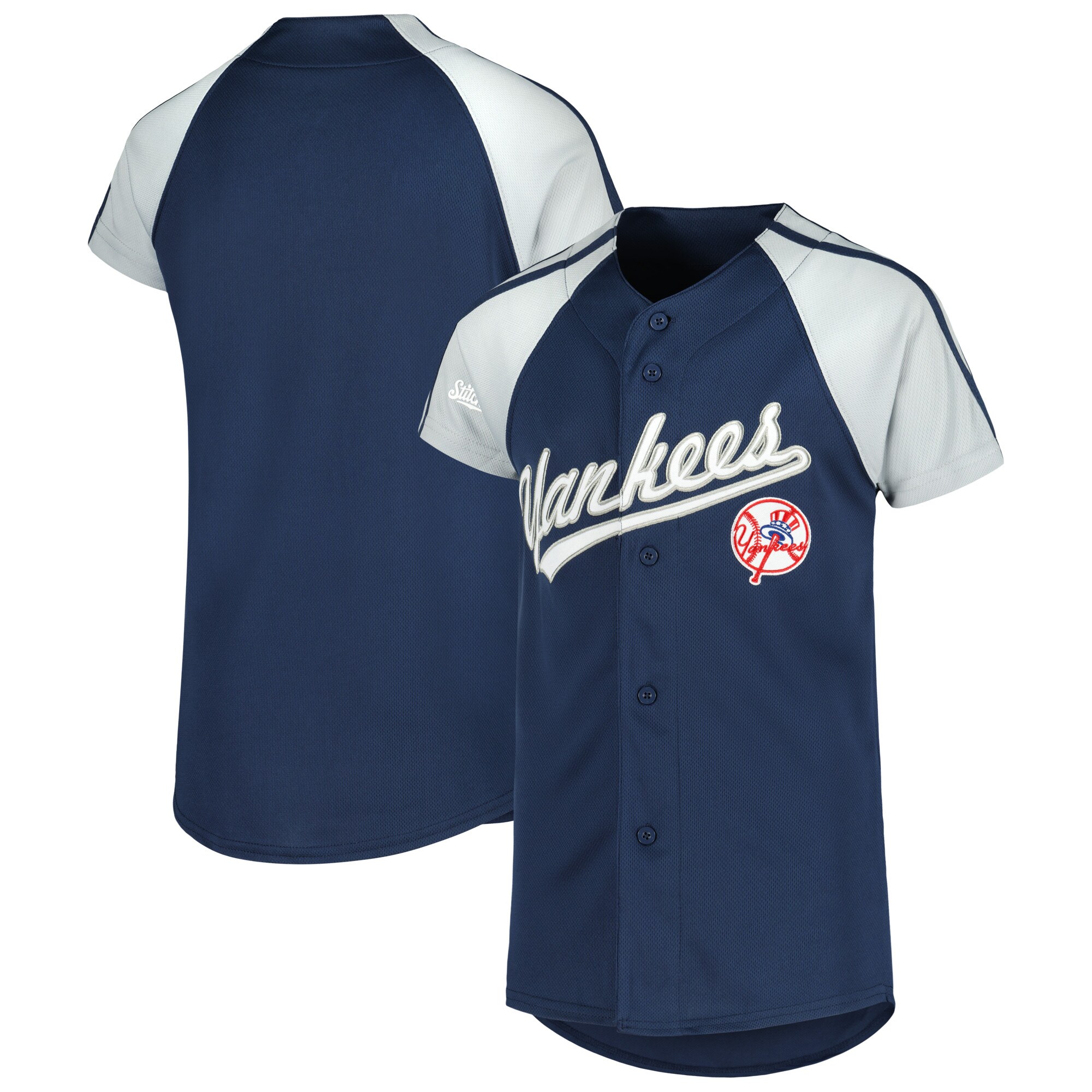 New York Yankees Stitches Youth Team Jersey - Navy/Gray - vstockx