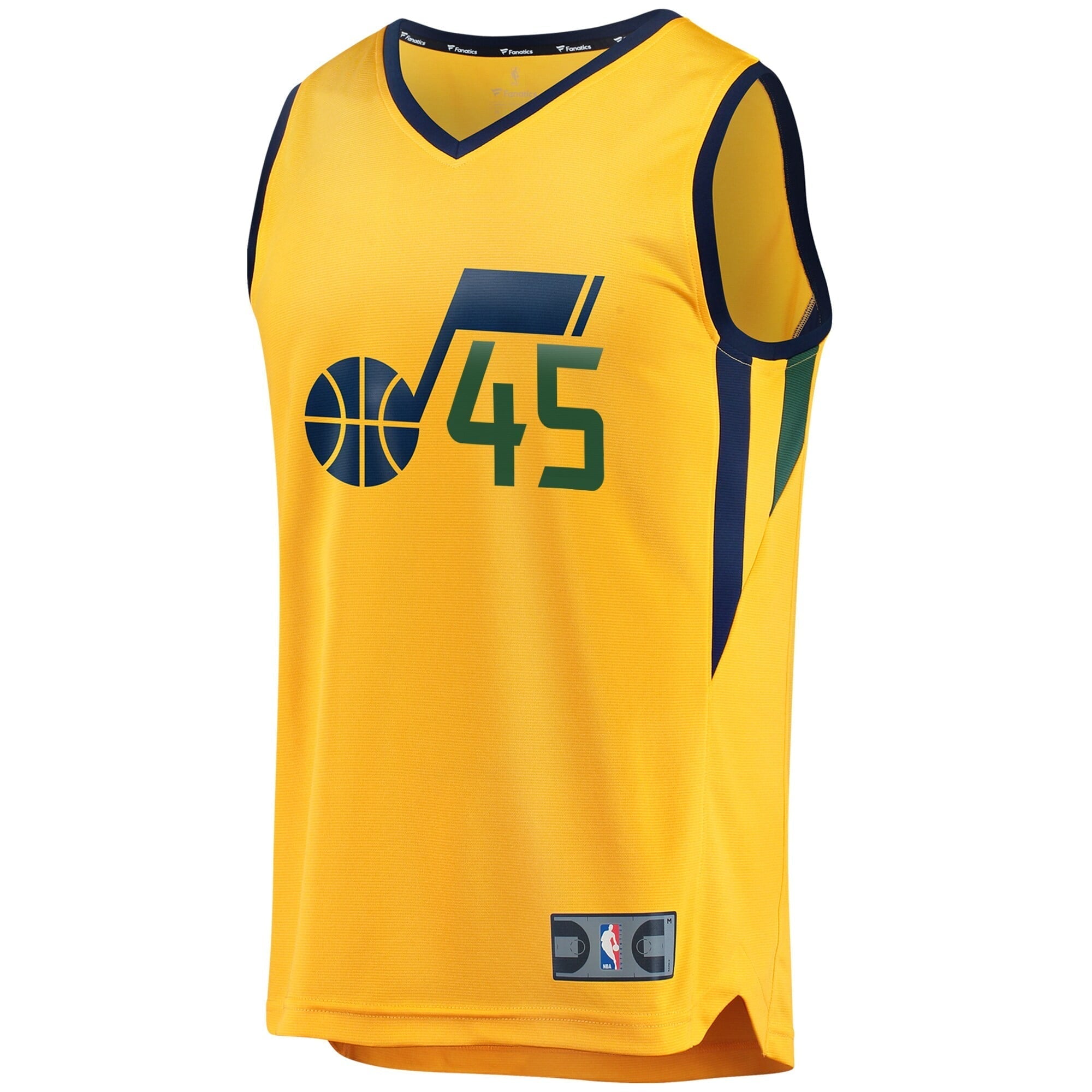Men's Fanatics Branded Donovan Mitchell Gold Utah Jazz Fast Break Replica Jersey - Statement Edition - vstockx