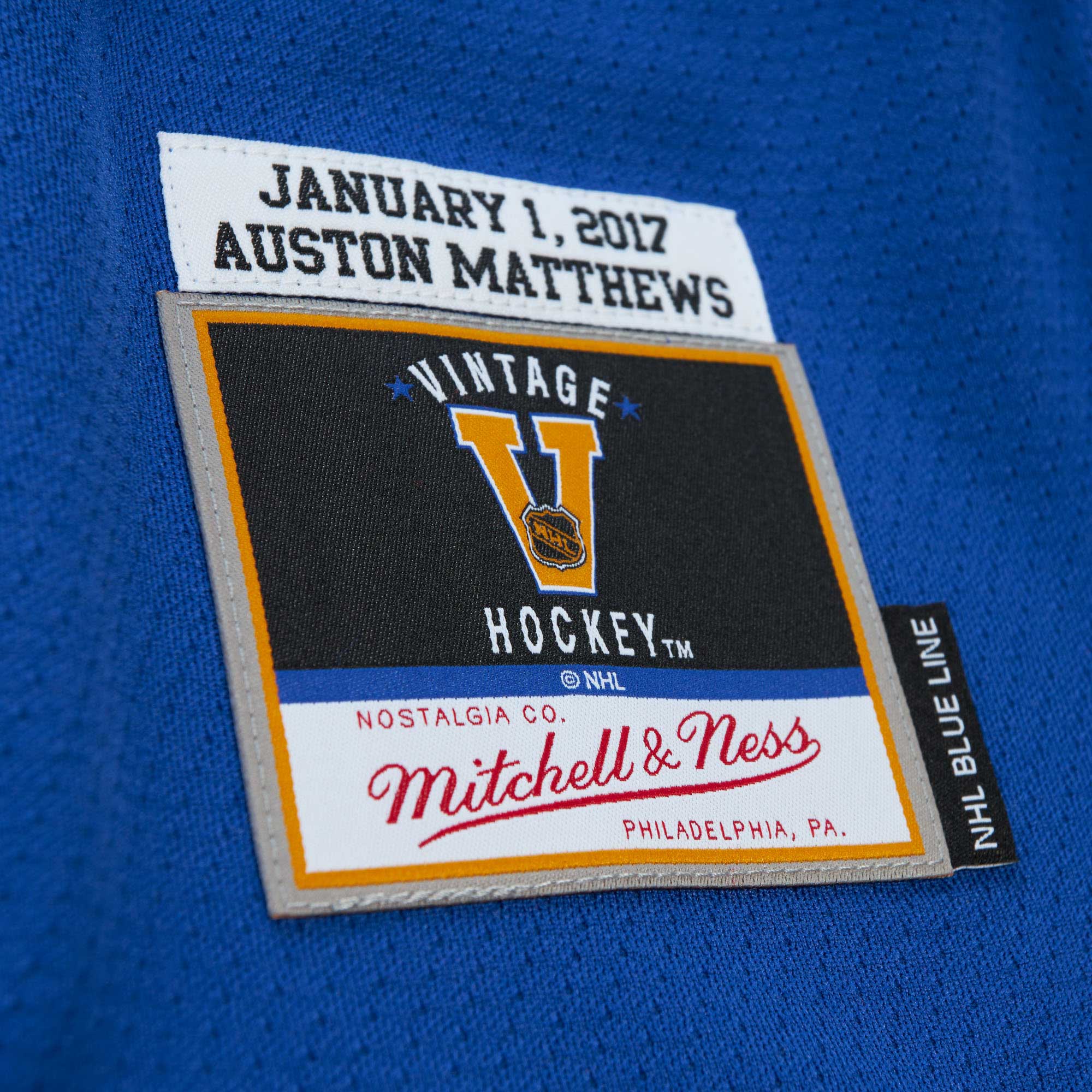 Auston Matthews Toronto Maple Leafs Mitchell & Ness 2017 Blue Line Player Jersey - Blue - vstockx