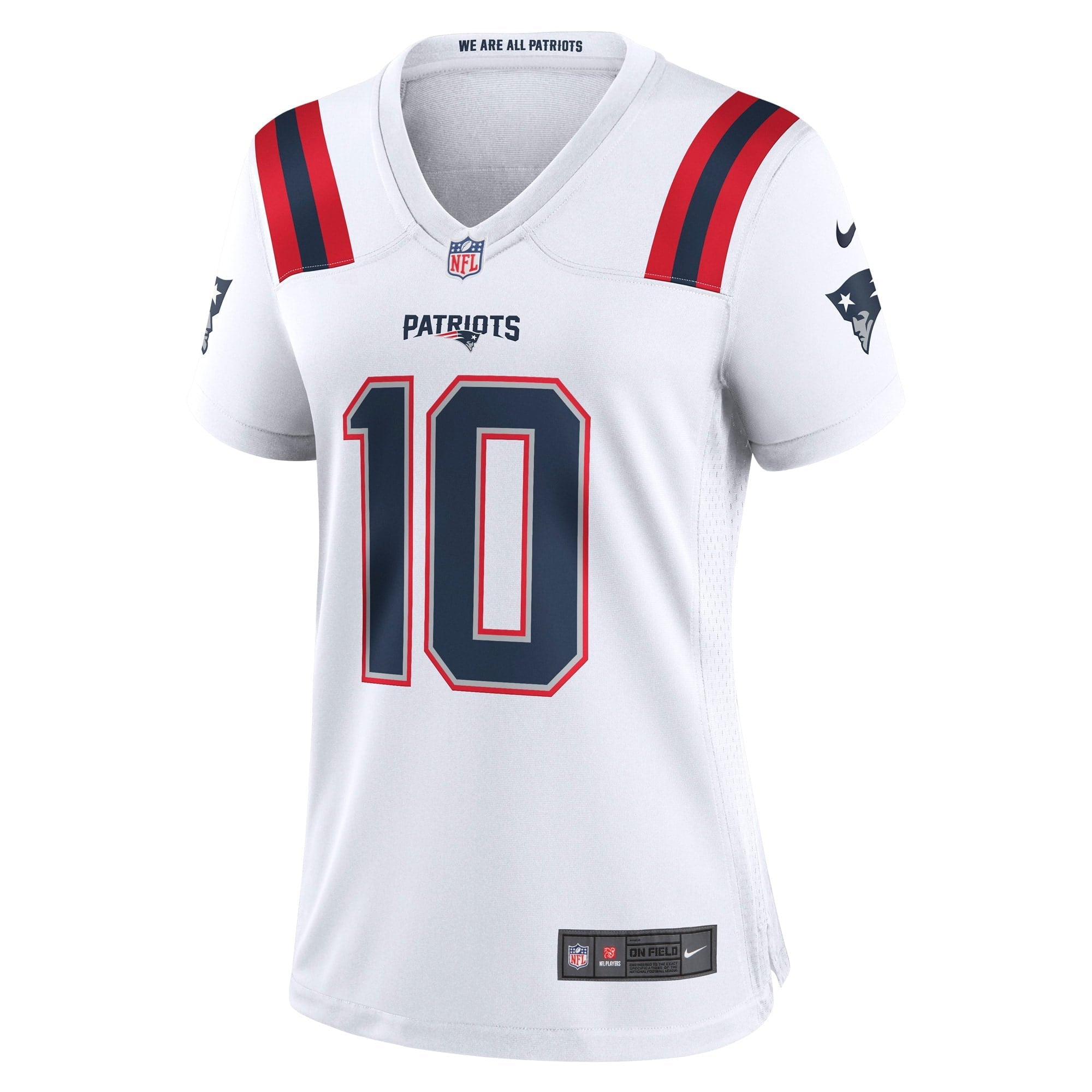Women's Nike Mac Jones White New England Patriots Player Game Jersey - vstockx