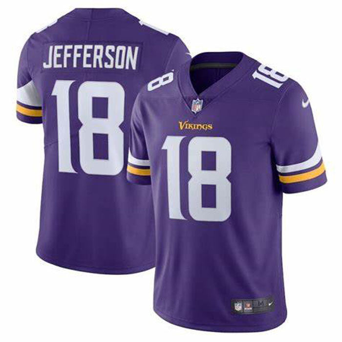 Youth Minnesota Vikings Justin Jefferson Vapor Jersey - Purple - vstockx