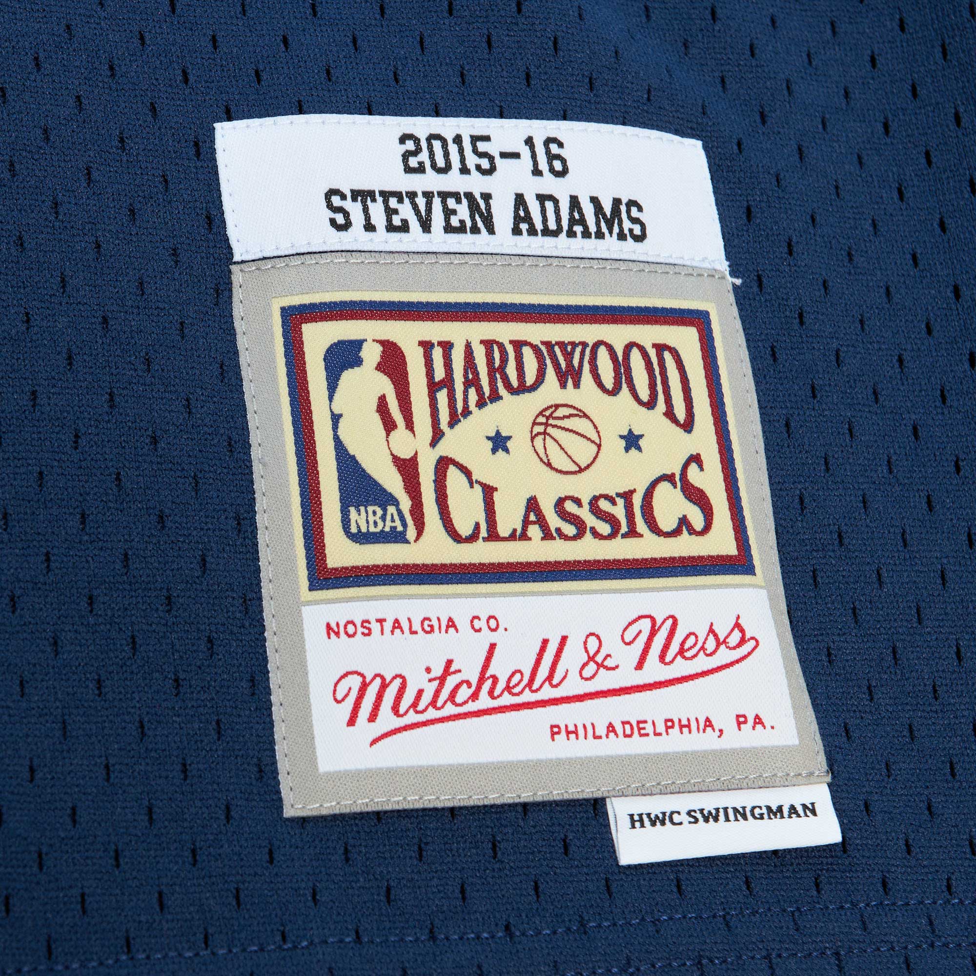 Steven Adams Oklahoma City Thunder Mitchell & Ness Hardwood Classics Swingman Jersey - Navy - vstockx