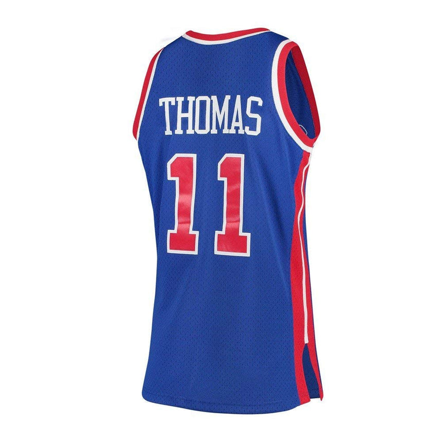 Men's Isiah Thomas Detroit Pistons Mitchell & Ness 1988-89 Hardwood Classics Swingman Jersey - vstockx