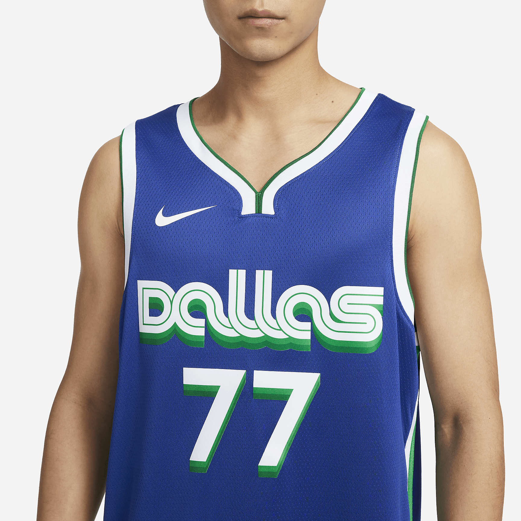 Luka Doncic Dallas Mavericks City Edition Nike Dri-FIT NBA Swingman Jersey - Rush Blue - vstockx