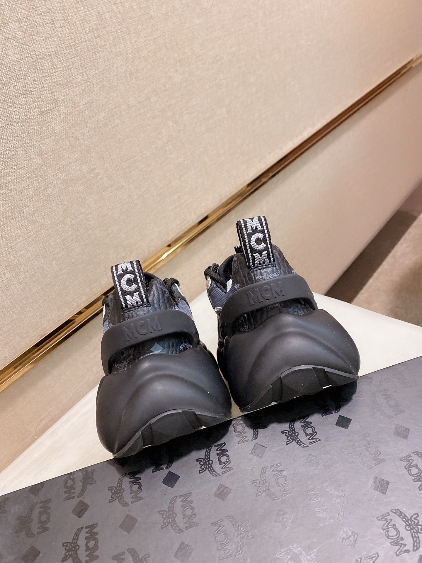 MCM Low Top Logo Lace-up Sneakers 1 - vstockx