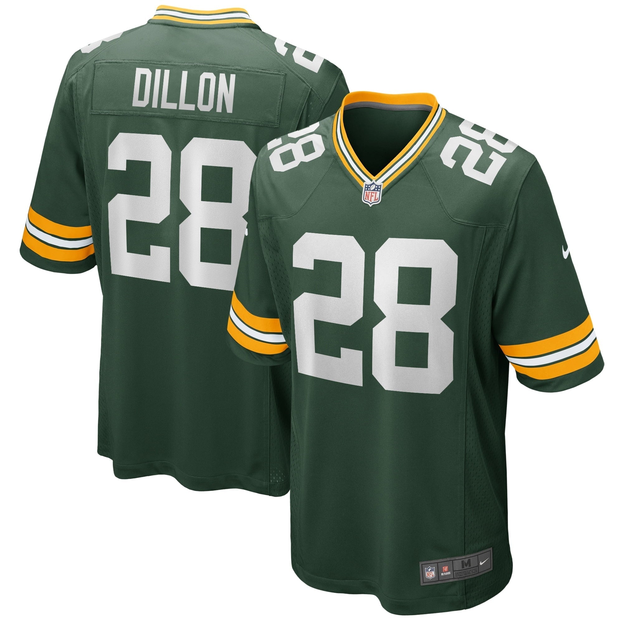 Men's Nike AJ Dillon Green Green Bay Packers Game Player Jersey - vstockx