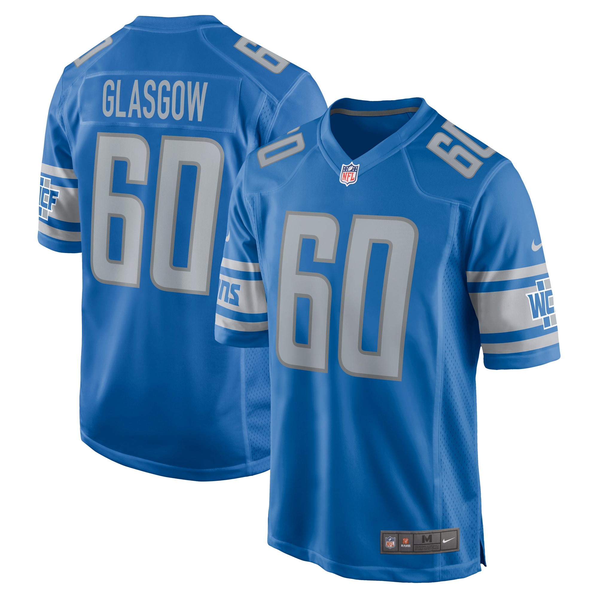 Graham Glasgow Detroit Lions Nike Game Jersey - Blue - vstockx