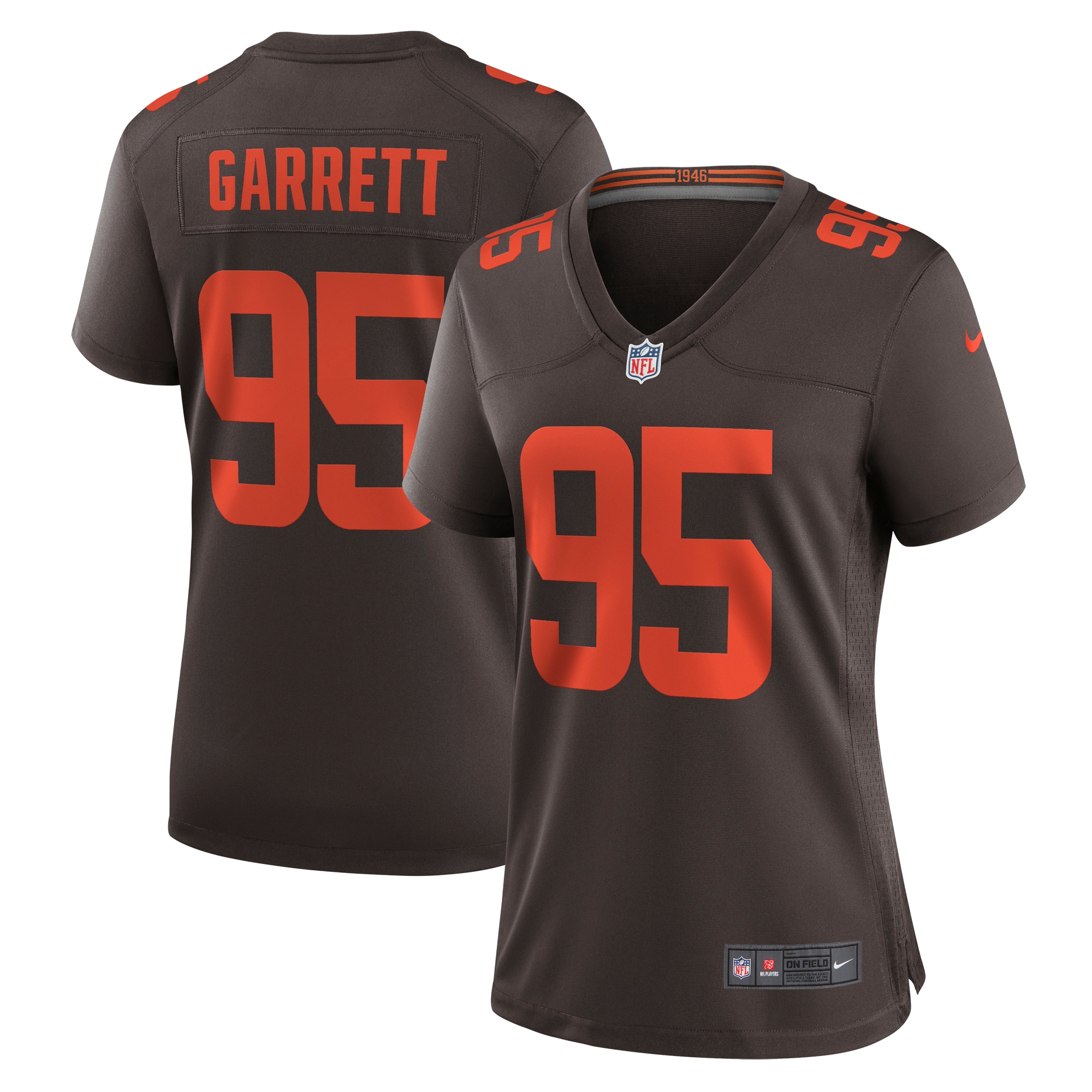 Myles Garrett Cleveland Browns Nike Women's Alternate Game Jersey - Brown - vstockx
