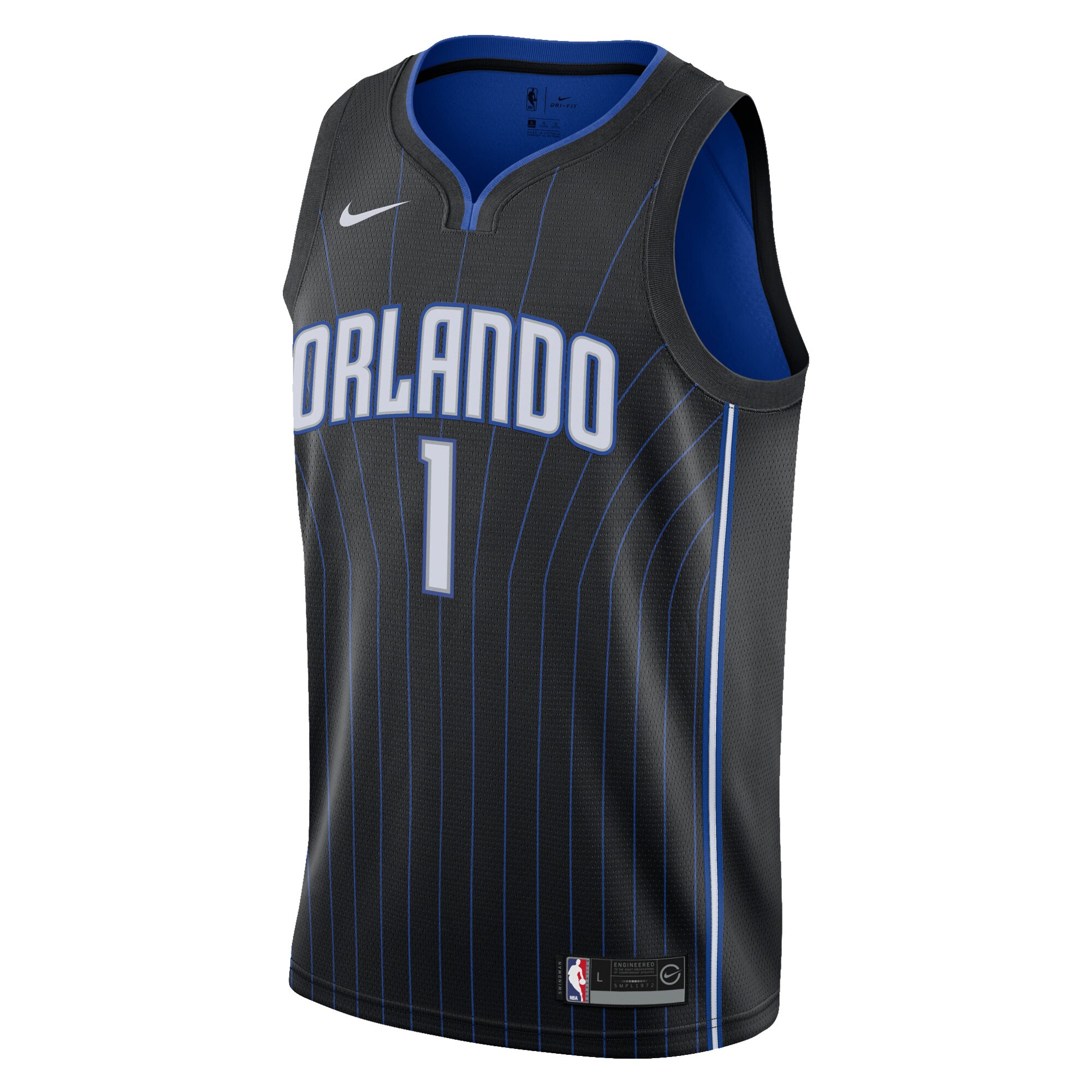 Jonathan Isaac Orlando Magic Nike 2021/22 Swingman Jersey - Icon Edition - Black - vstockx