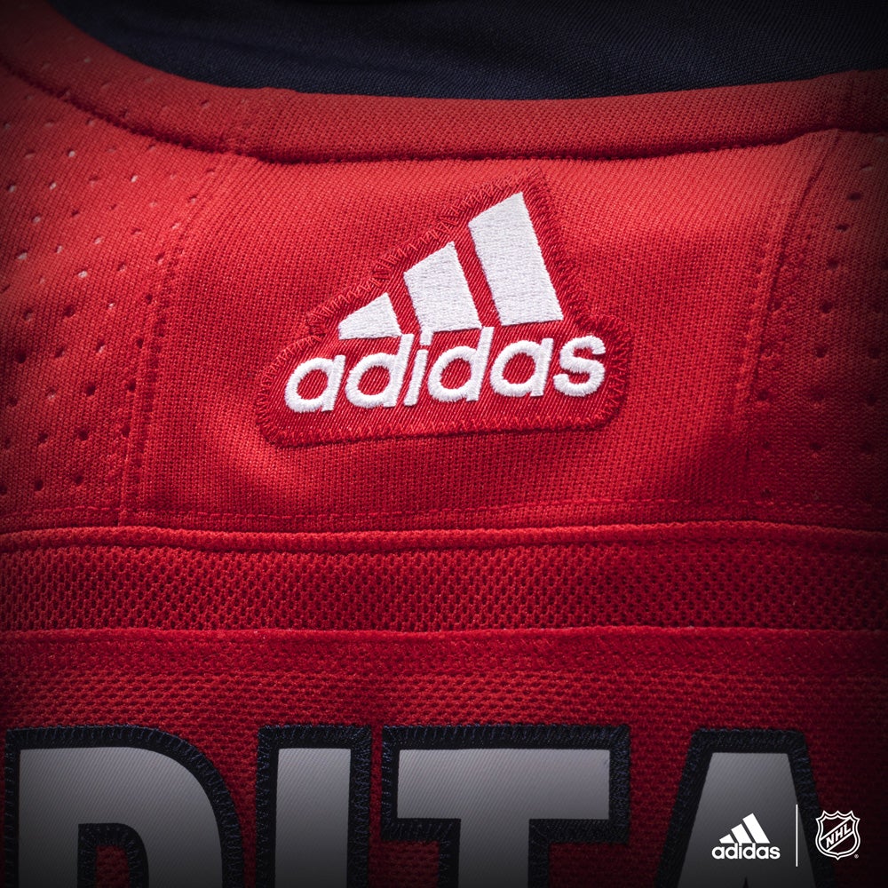 Washington Capitals Adidas Authentic Home NHL Hockey Jersey - vstockx