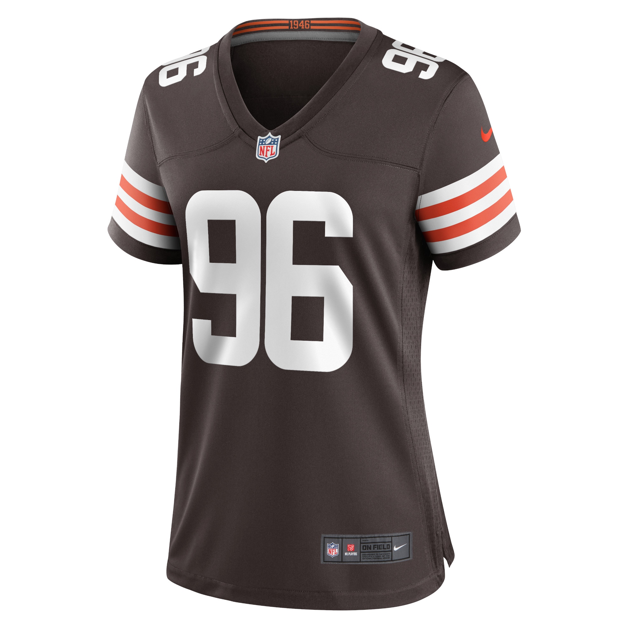 Jordans Elliott Cleveland Browns Nike Women's Game Jersey - Brown - vstockx