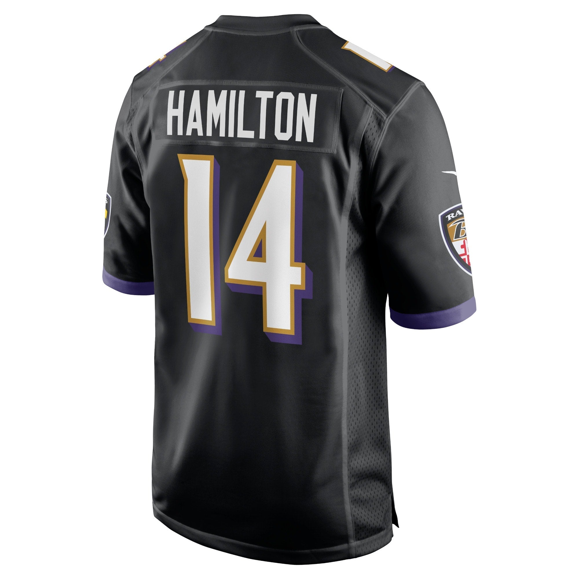 Men's Nike Kyle Hamilton Black Baltimore Ravens Player Game Jersey - vstockx