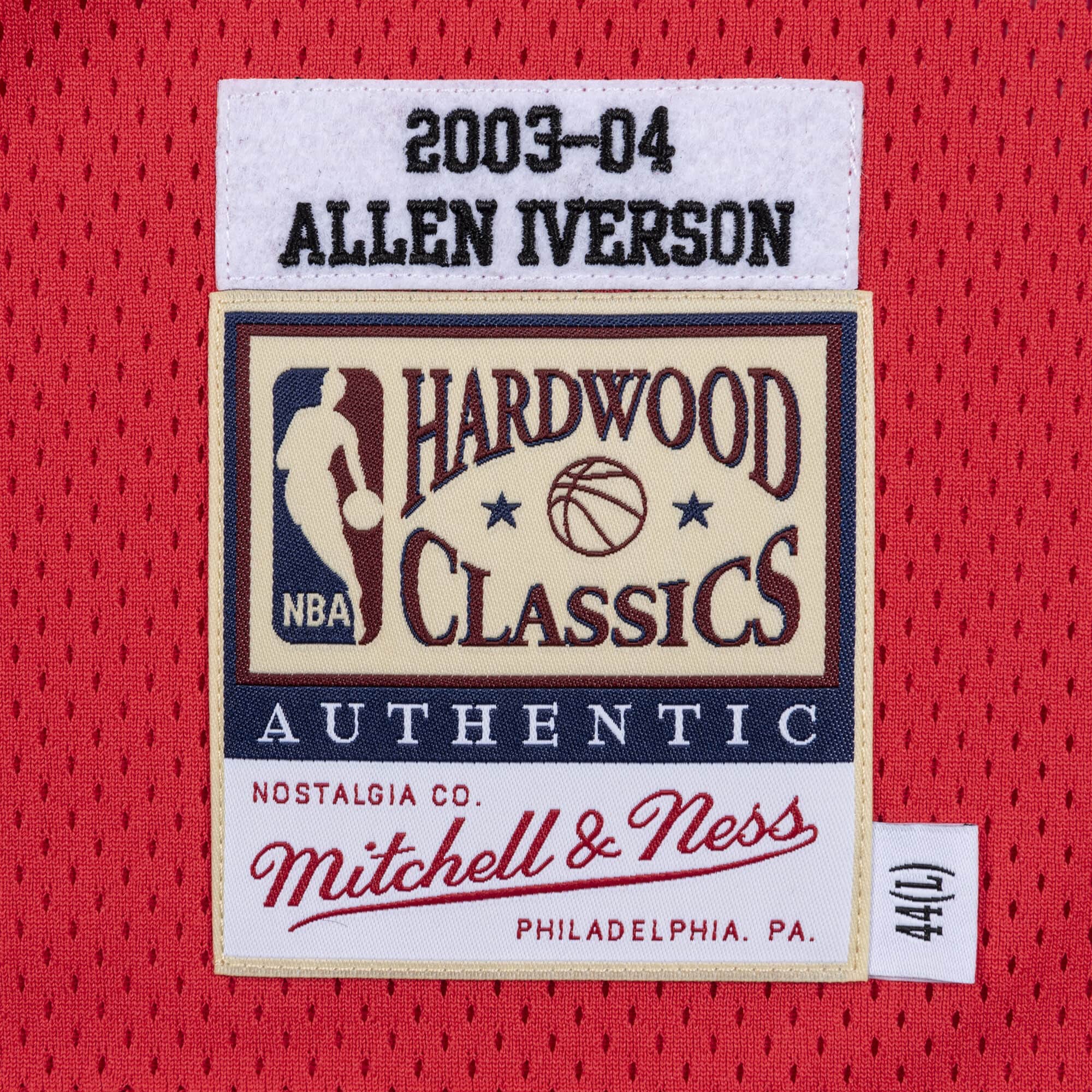 Authentic Jersey Philadelphia 76ers 2003-04 Allen Iverson - vstockx