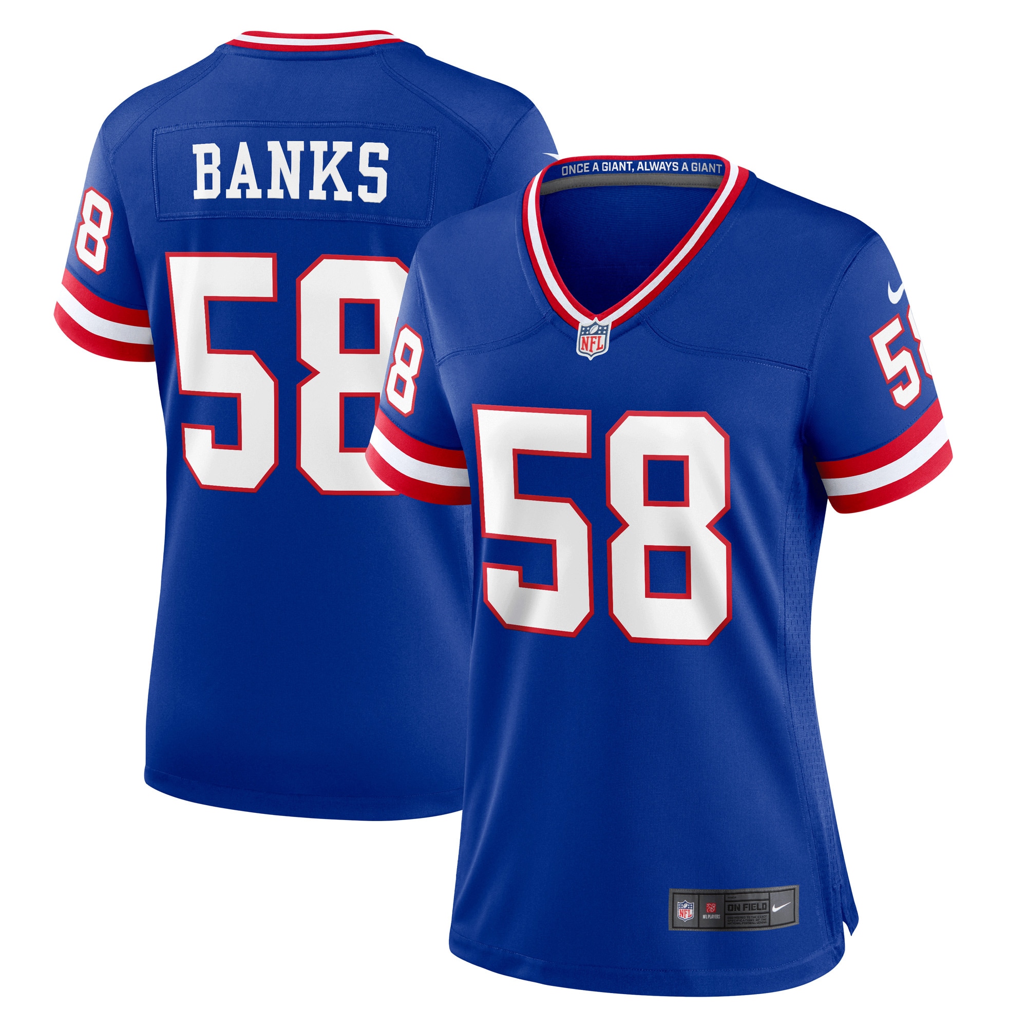 Carl Banks New York Giants Nike Women's Classic Retired Player Game Jersey - Royal - vstockx