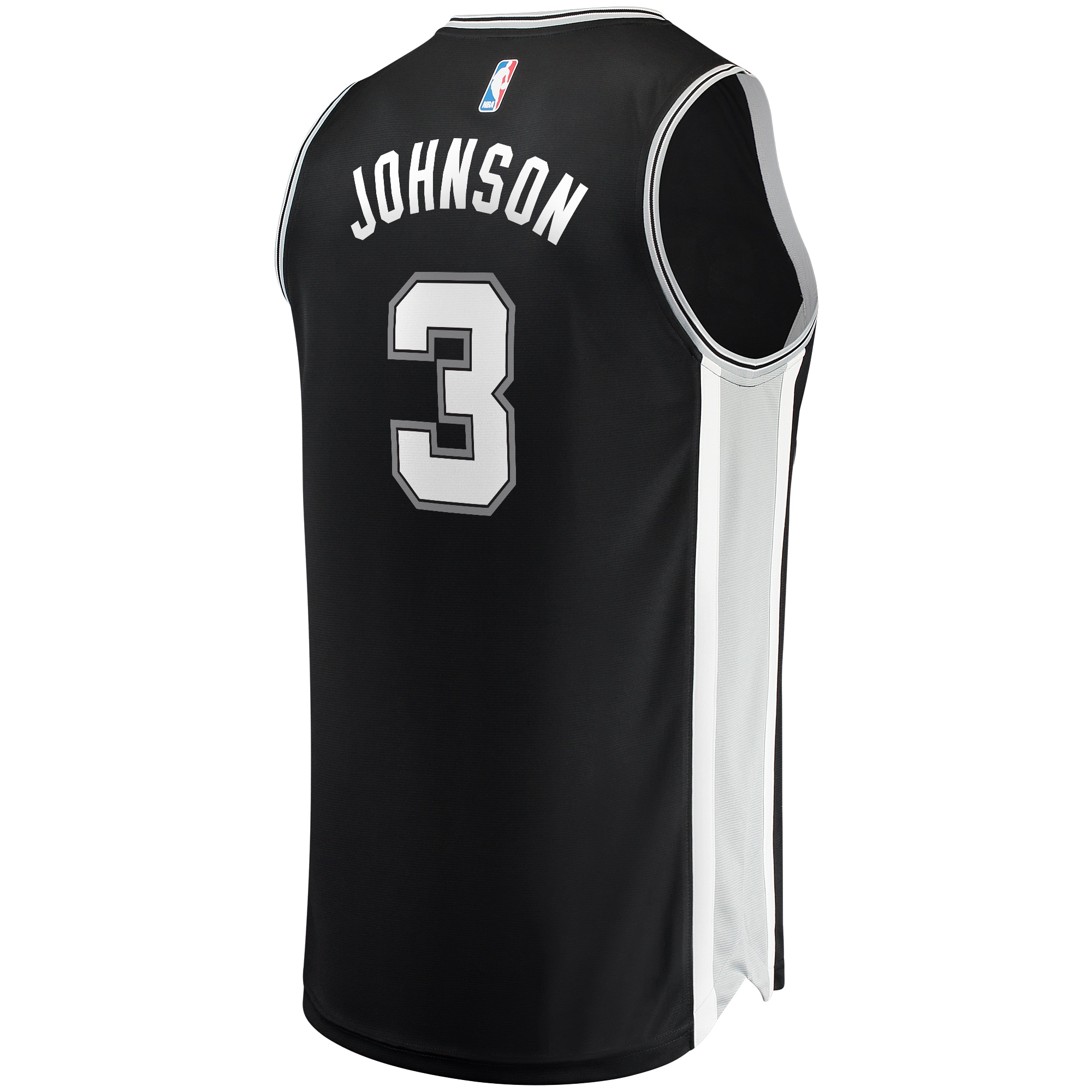 Keldon Johnson San Antonio Spurs Fanatics Branded Fast Break Replica Jersey Black - Icon Edition - vstockx