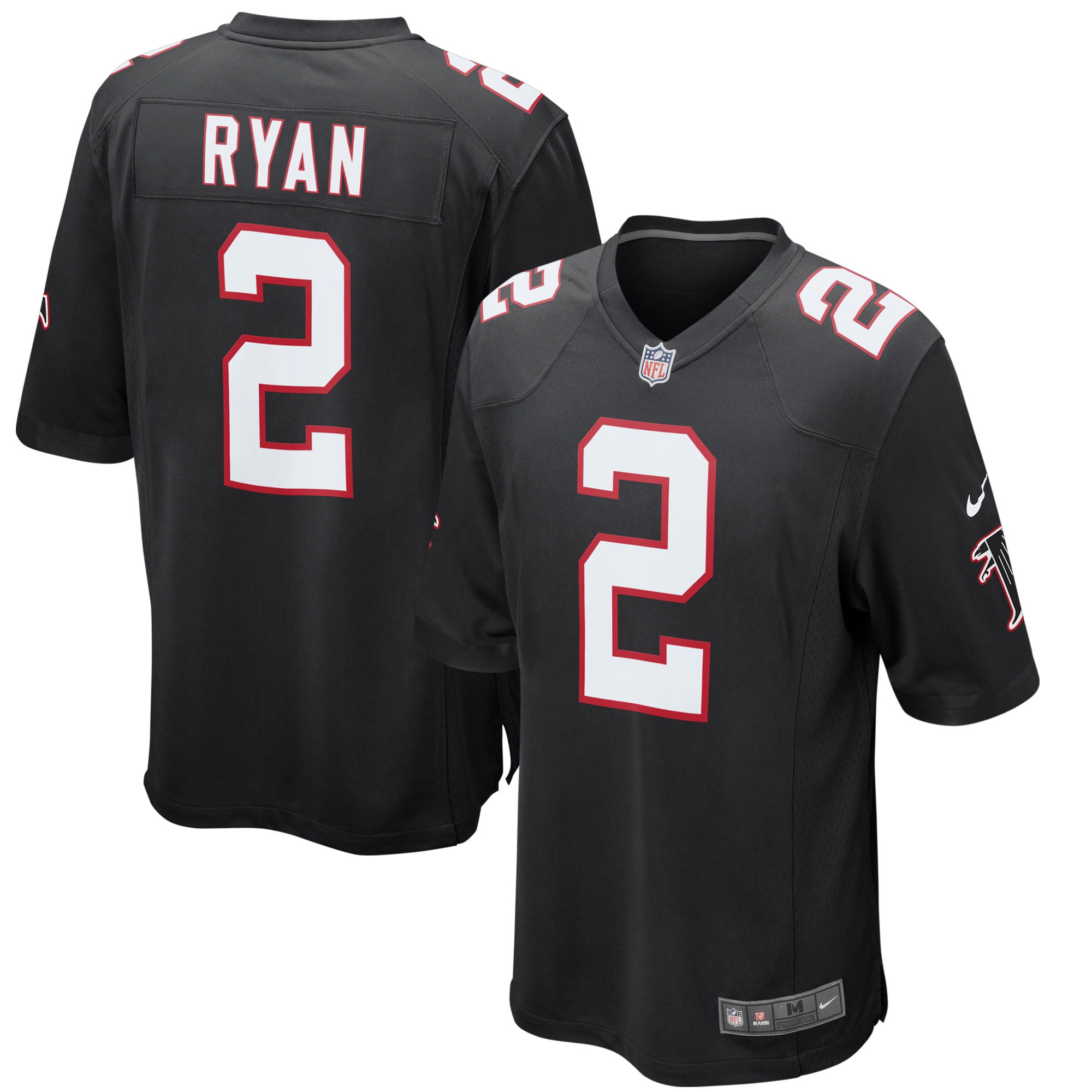 Matt Ryan Atlanta Falcons Nike Youth Alternate Game Jersey - Black - vstockx