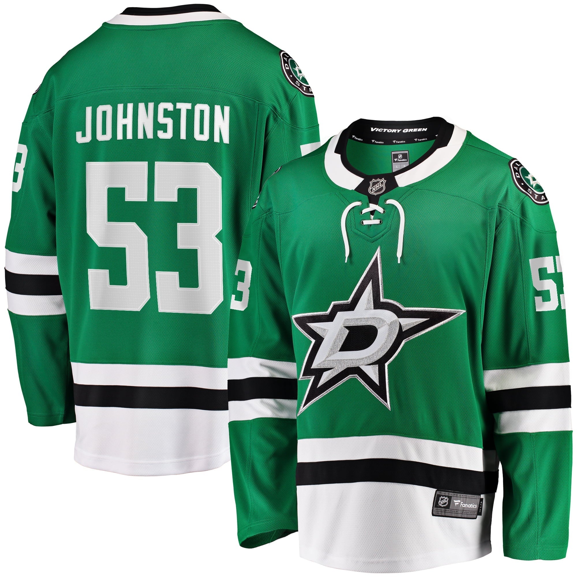 Men's Fanatics Branded Wyatt Johnston Kelly Green Dallas Stars Home Breakaway Player Jersey - vstockx