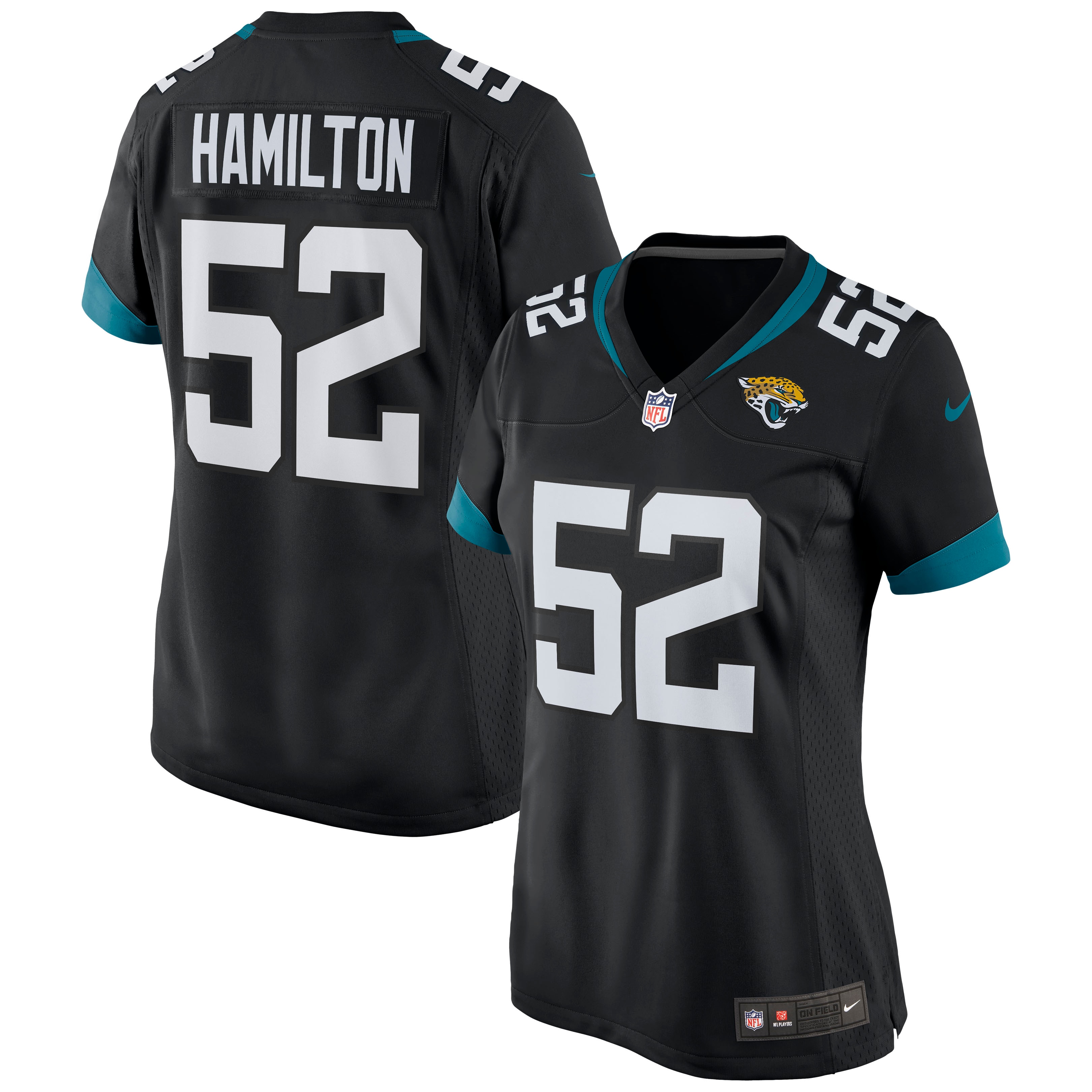 DaVon Hamilton Jacksonville Jaguars Nike Women's Game Jersey - Black - vstockx
