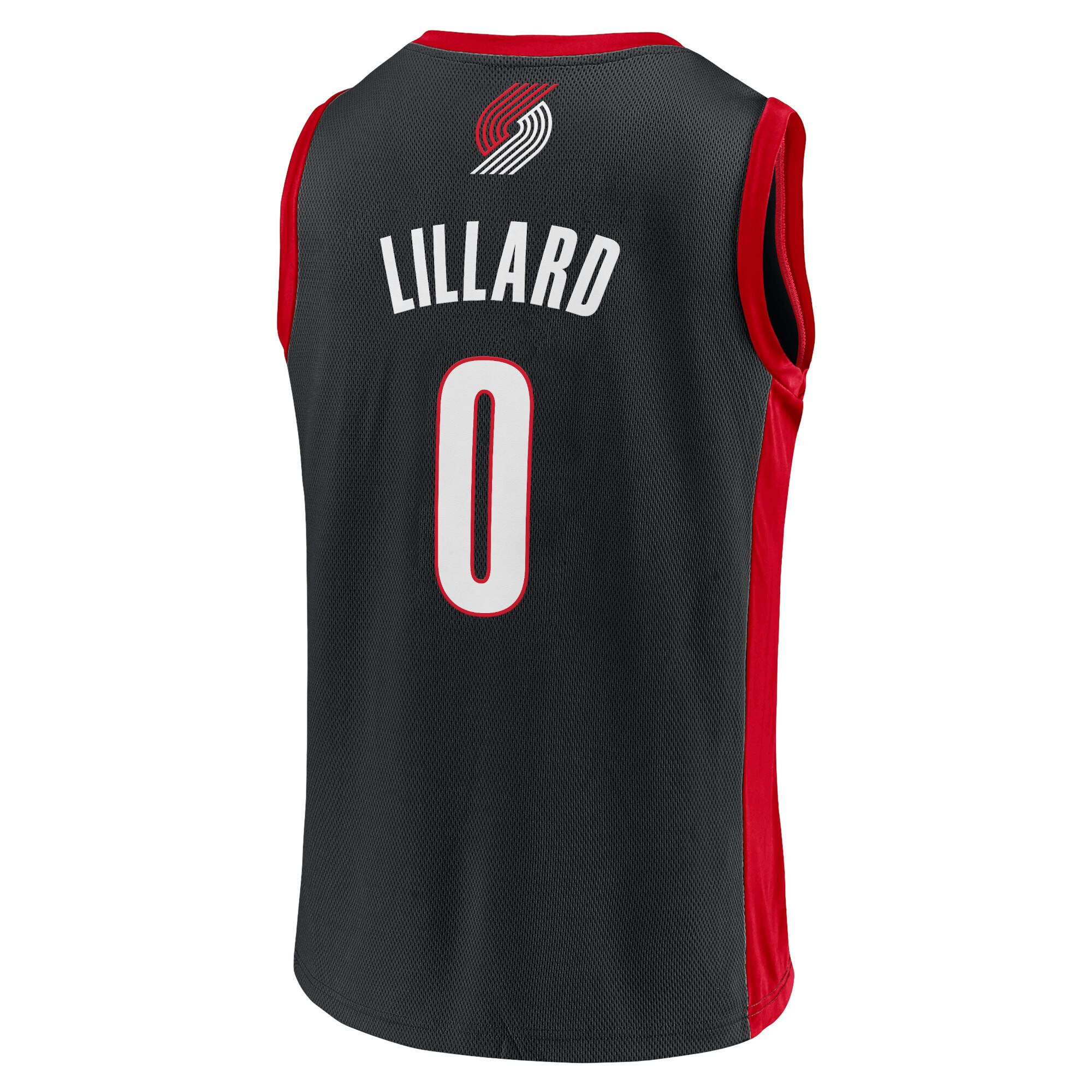 Men's Damian Lillard Black Portland Trail Blazers Player Jersey - vstockx
