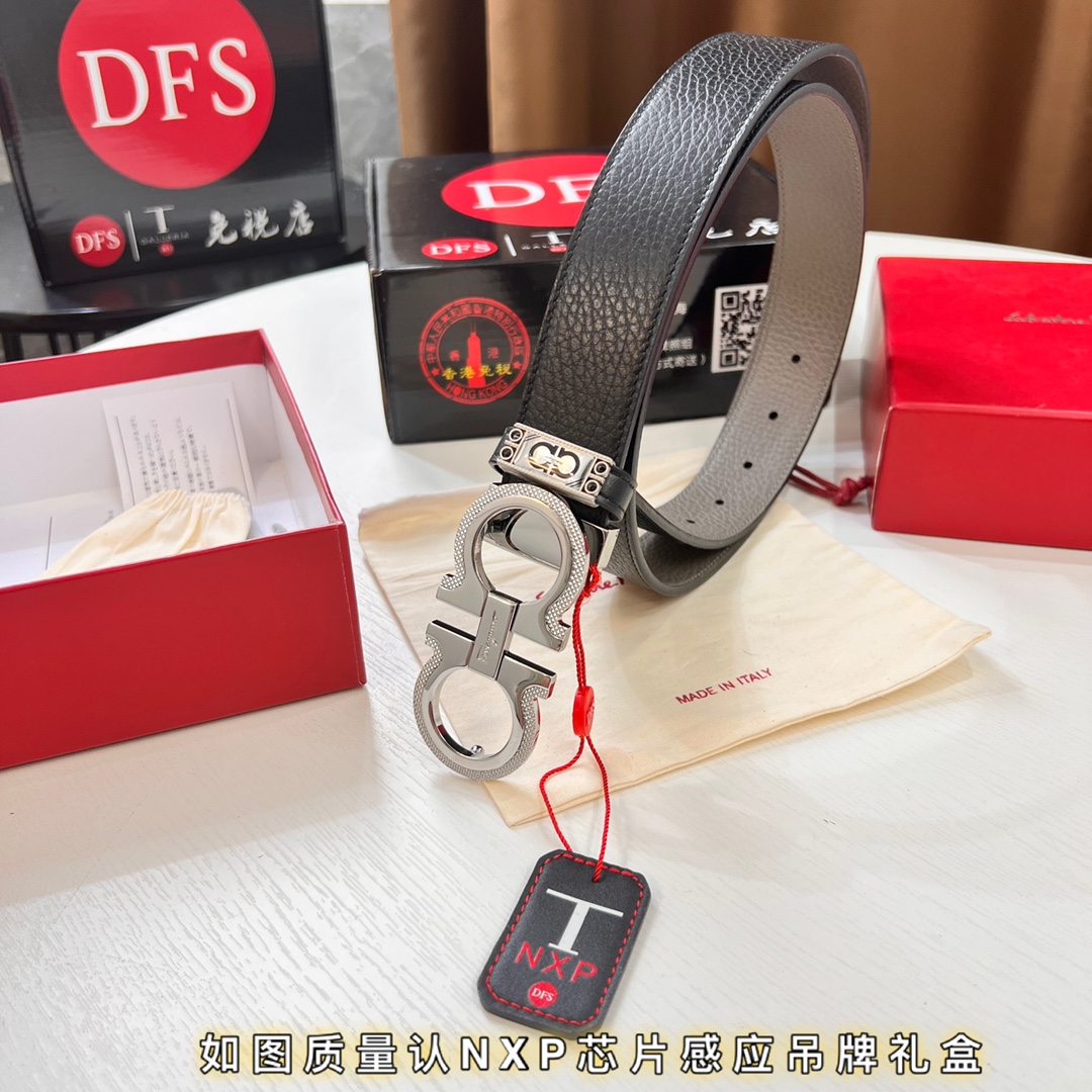 Streetwear Belt Ferragamo 320091 size:3.5cm - vstockx