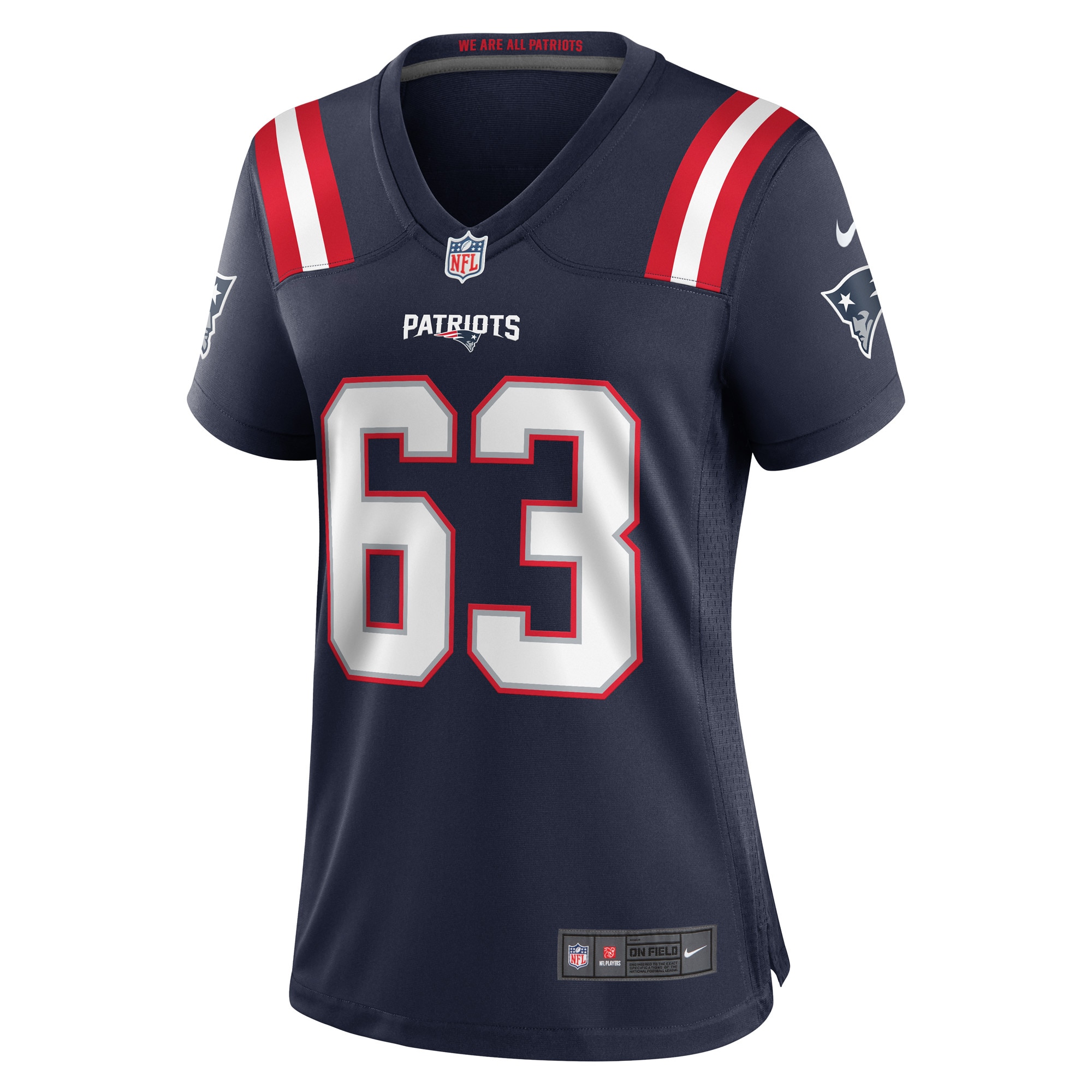 Chasen Hines New England Patriots Nike Women's Game Player Jersey - Navy - vstockx