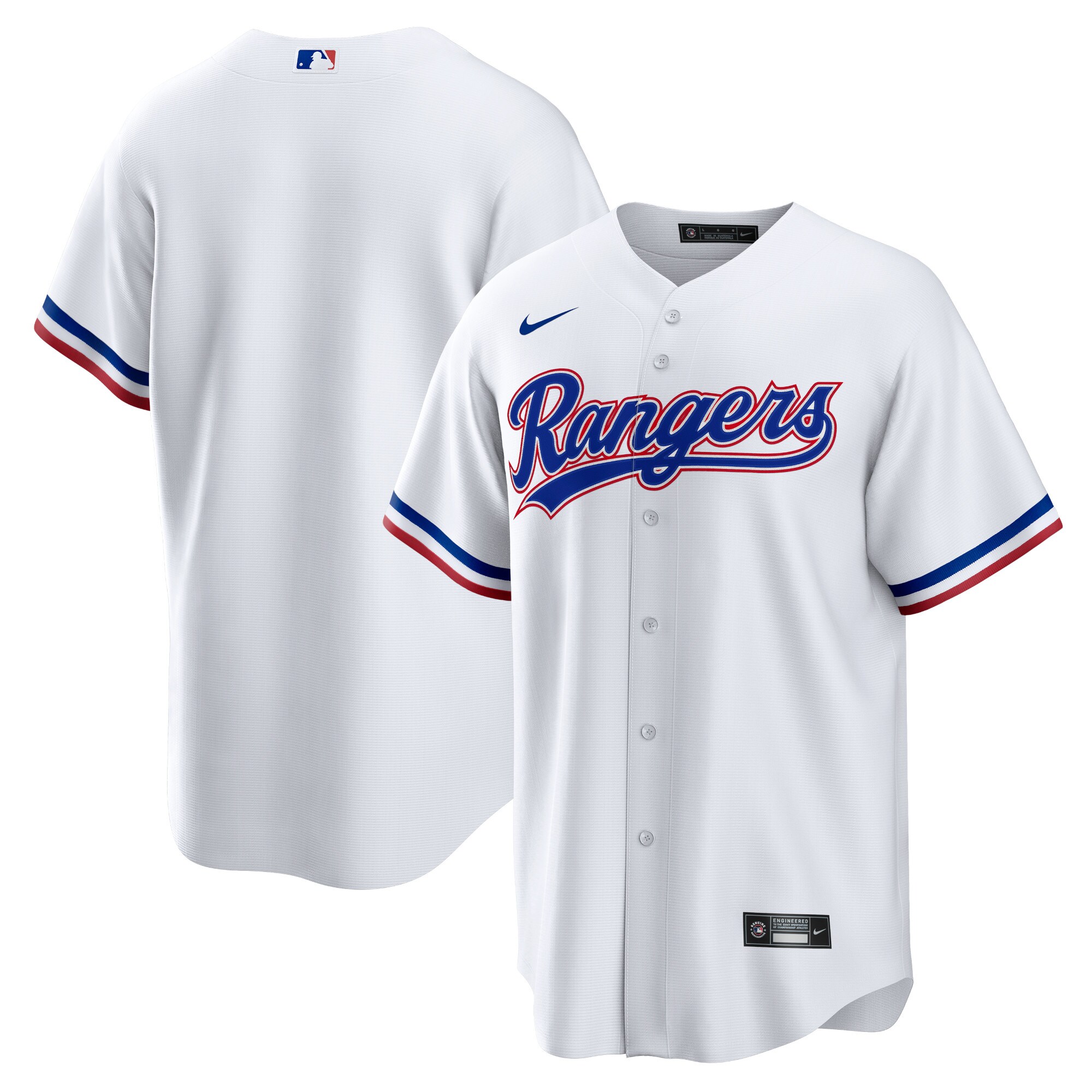 Texas Rangers Nike Home Blank Replica Jersey - White - vstockx