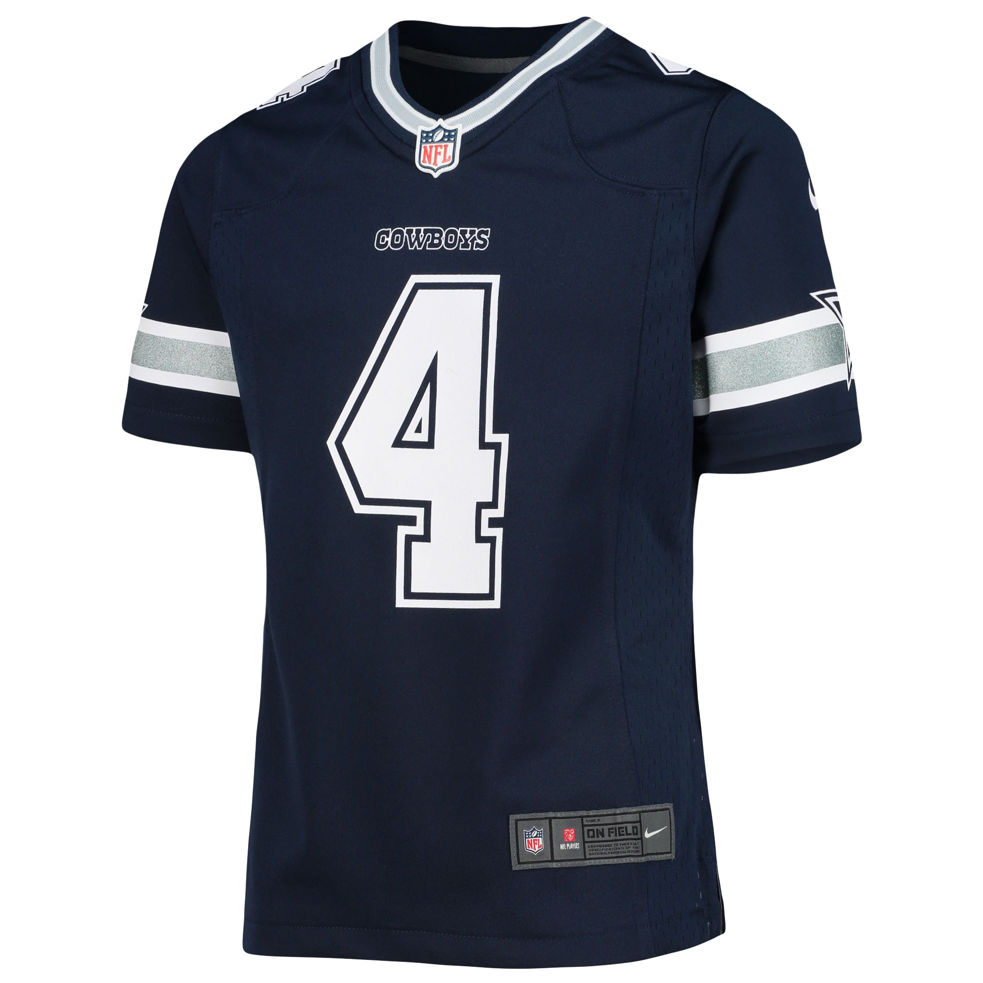 Dak Prescott Dallas Cowboys Nike Girls Youth Team Game Jersey - Navy - vstockx