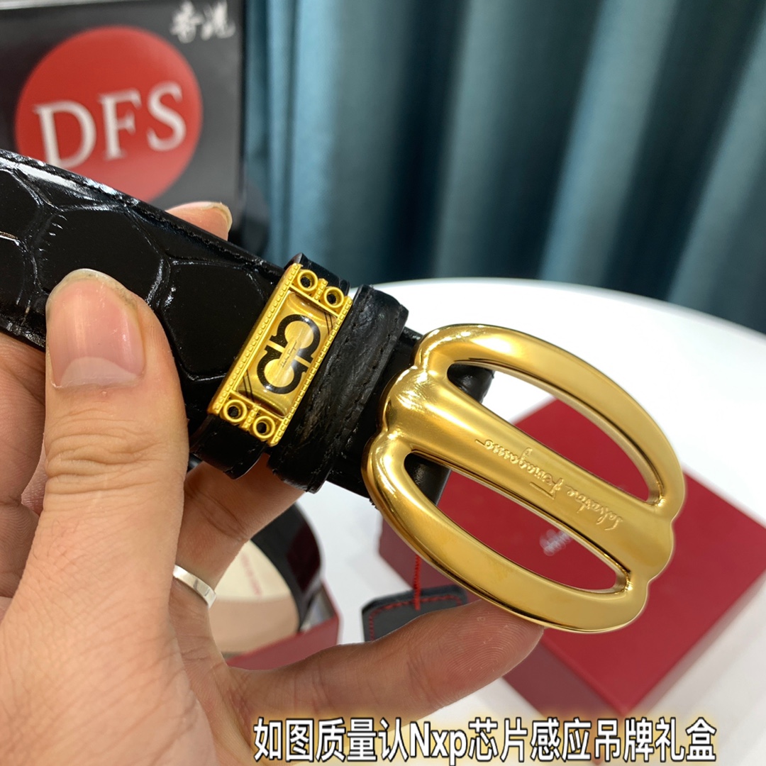 Streetwear Belt Ferragamo 319449 size:3.5cm - vstockx