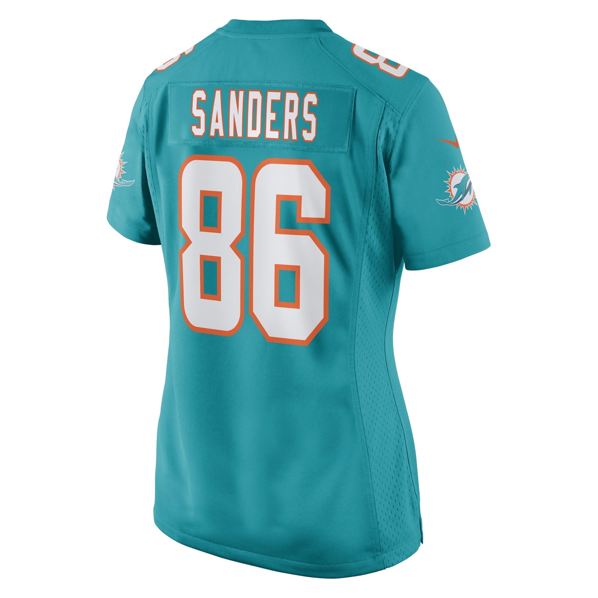 Women's Nike Braylon Sanders Aqua Miami Dolphins Game Player Jersey - vstockx