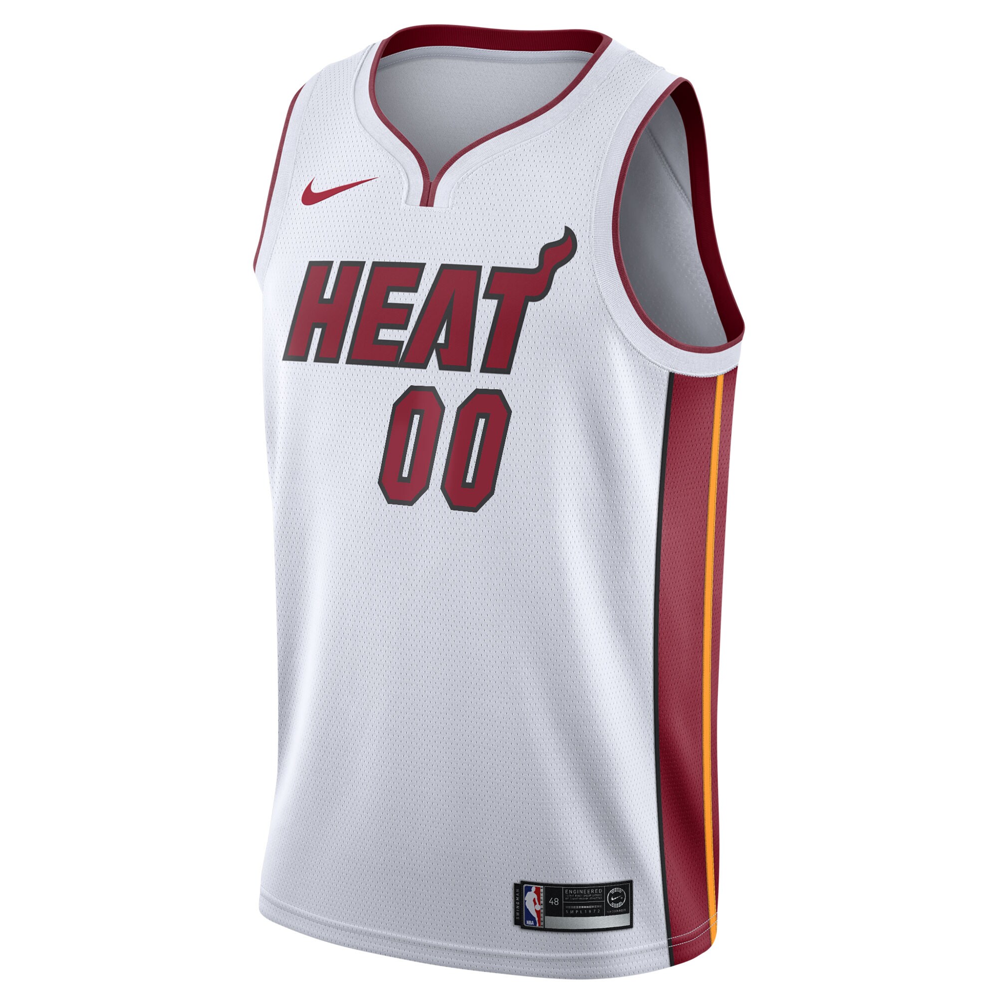 Miami Heat Nike 2020/21 Swingman Custom Jersey - Association Edition - White - vstockx