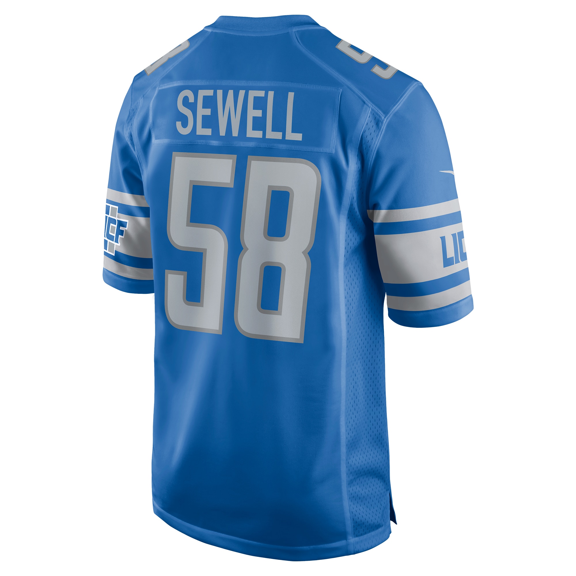 Penei Sewell Detroit Lions Nike Game Jersey - Blue - vstockx