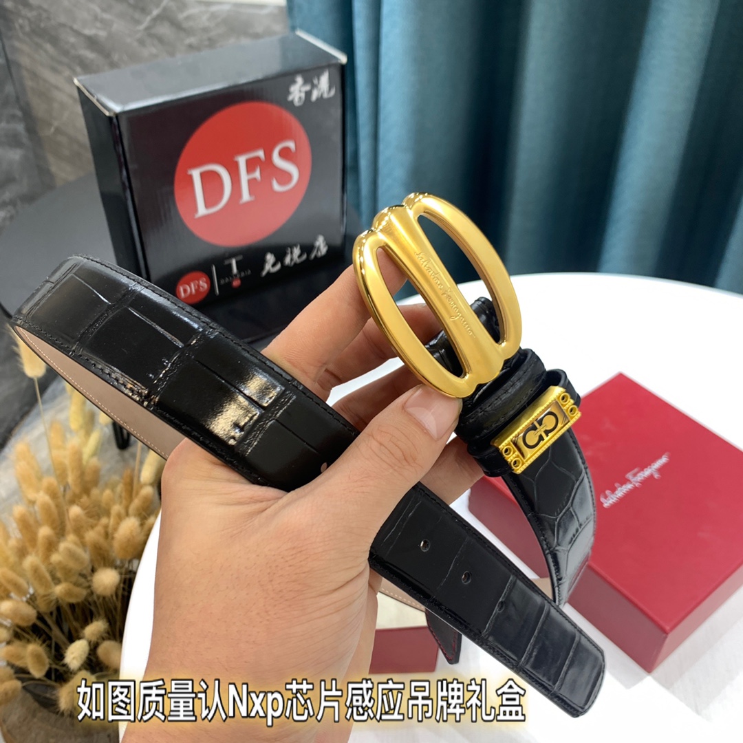 Streetwear Belt Ferragamo 319449 size:3.5cm - vstockx