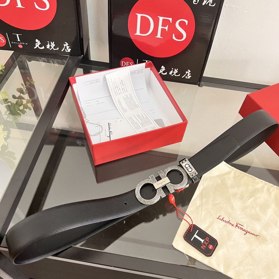 Streetwear Belt Ferragamo 320199 size:3.5cm - vstockx