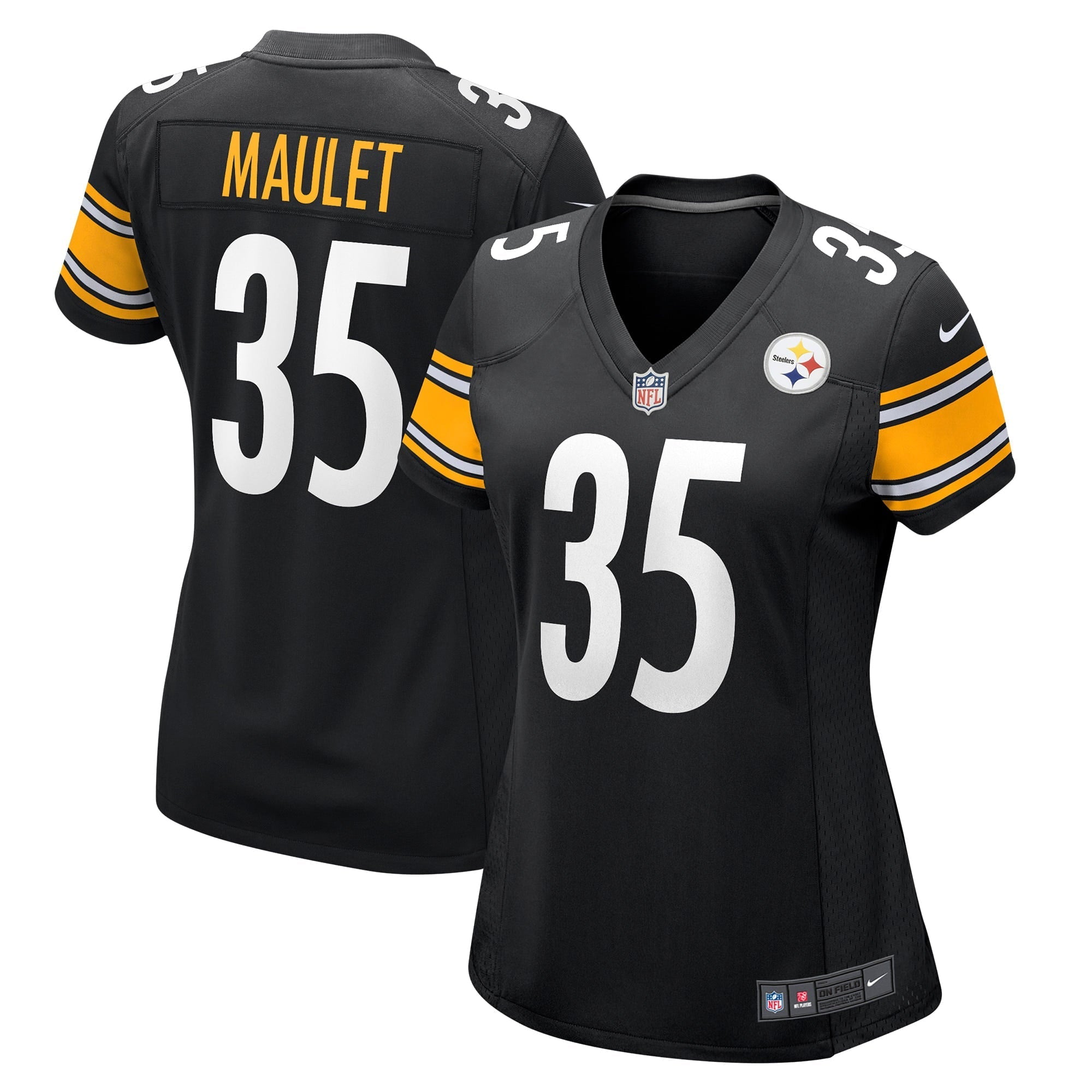 Women's Nike Arthur Maulet Black Pittsburgh Steelers Game Jersey - vstockx