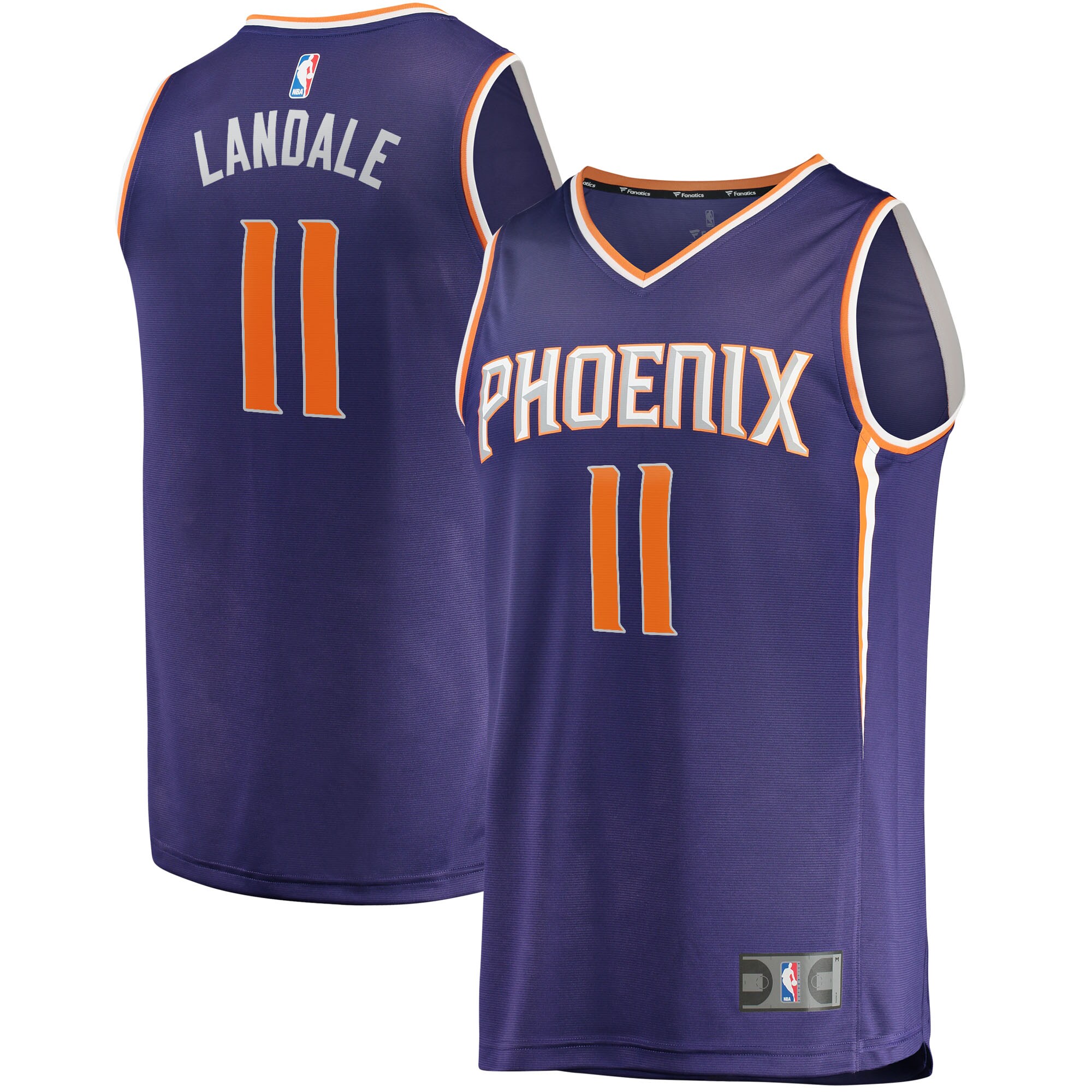 Jock Landale Phoenix Suns Fanatics Branded Fast Break Replica Jersey - Icon Edition - Purple - vstockx