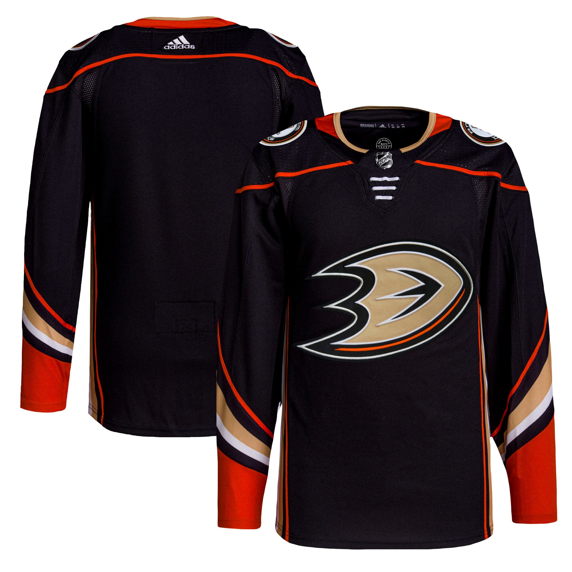 Anaheim Ducks adidas Home Authentic Pro Jersey - Black - vstockx