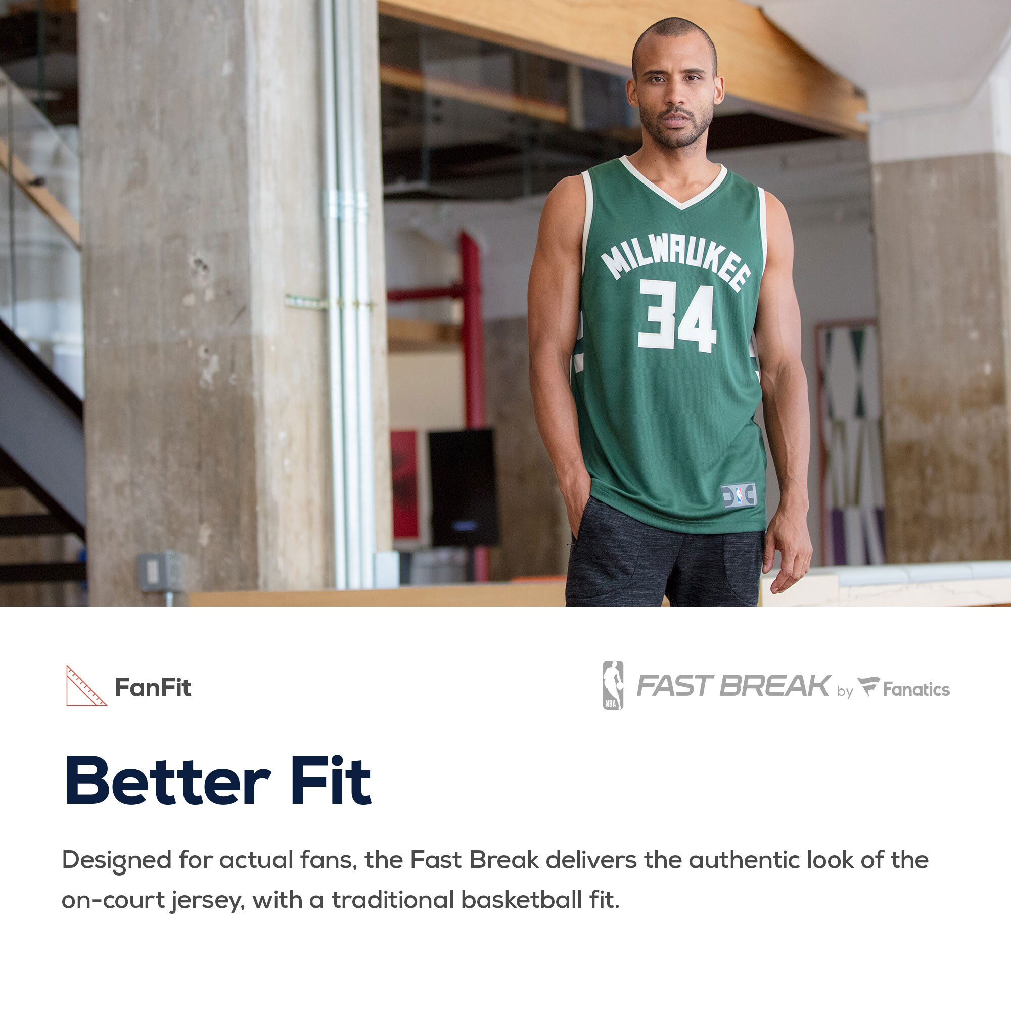Khris Middleton Milwaukee Bucks Fanatics Branded Fast Break Road Replica Player Jersey Green - Icon Edition - vstockx