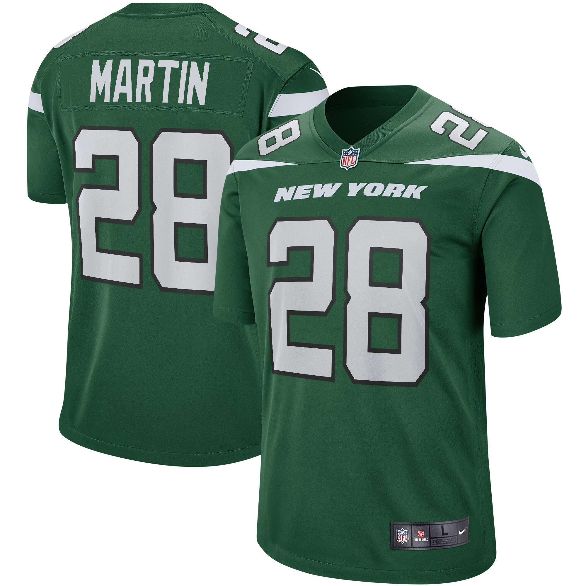 Curtis Martin New York Jets Nike Game Retired Player Jersey - Gotham Green - vstockx