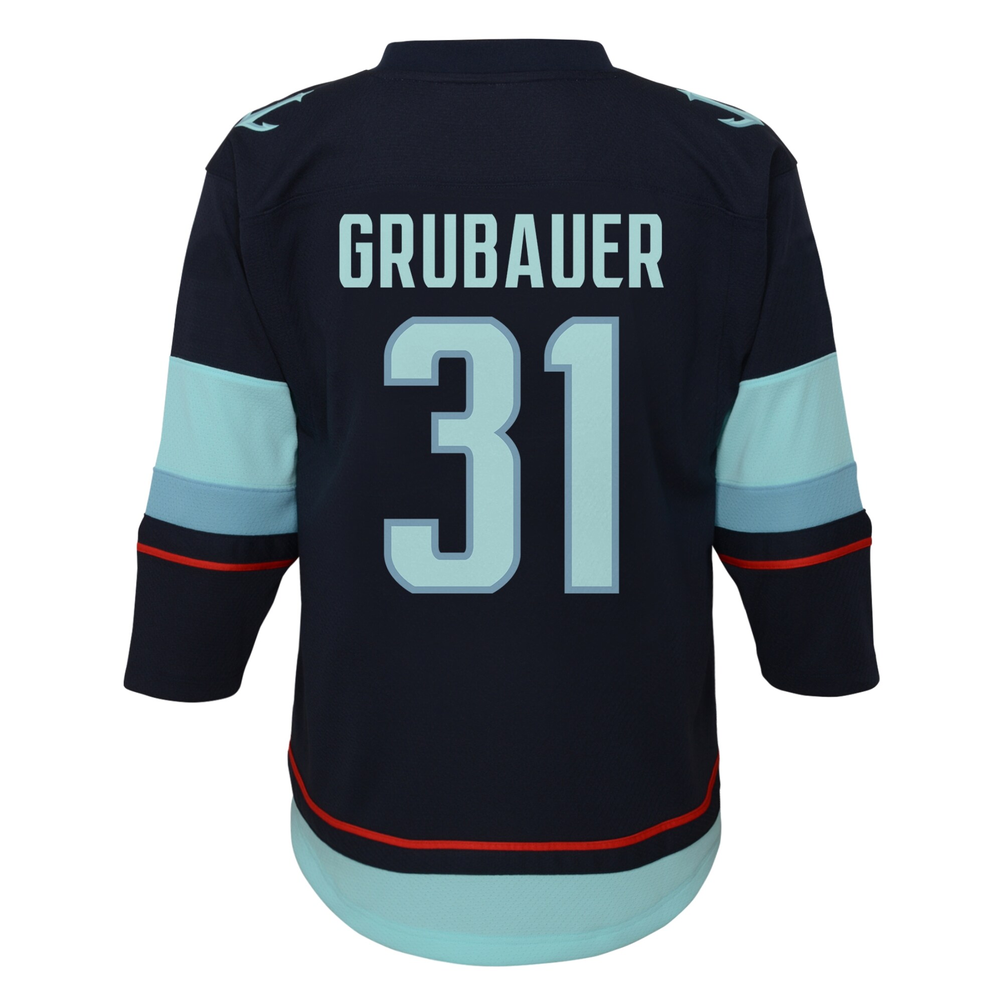 Philipp Grubauer Seattle Kraken Toddler Home Replica Player Jersey - Deep Sea Blue - vstockx