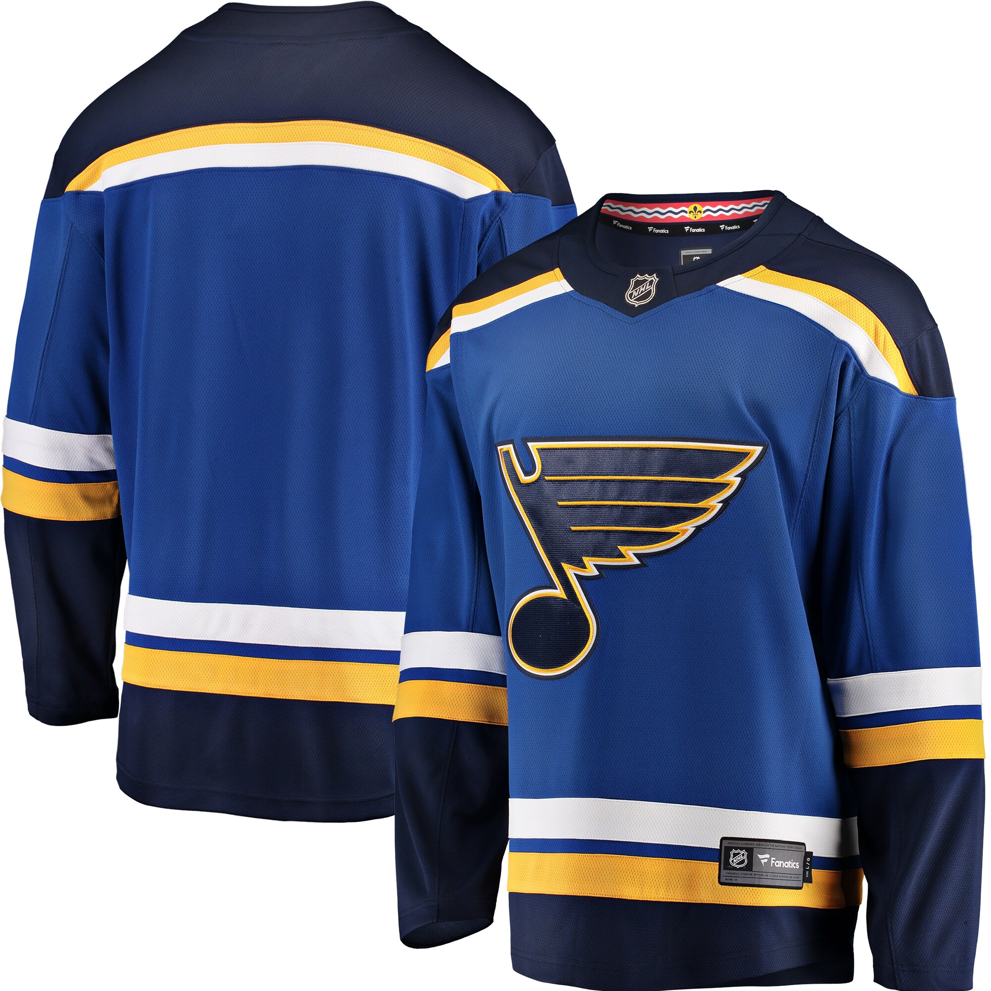 St. Louis Blues Fanatics Branded Breakaway Home Jersey - Blue - vstockx