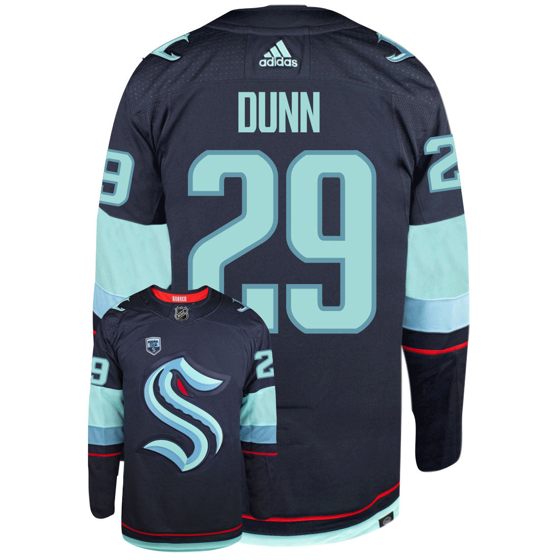 Vince Dunn Seattle Kraken Adidas Primegreen Authentic NHL Hockey Jersey - vstockx