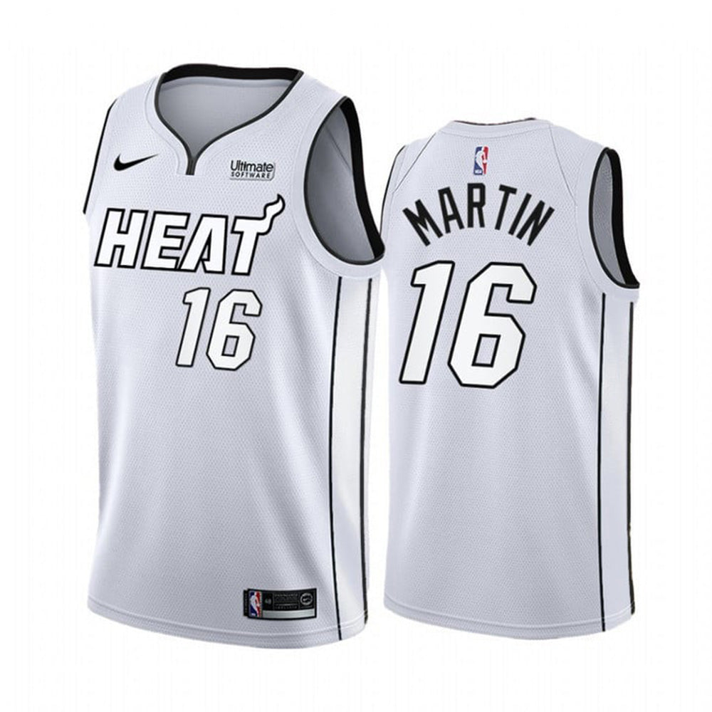 Youth Miami Heat Caleb Martin White Hot Playoffs Jersey - White - vstockx