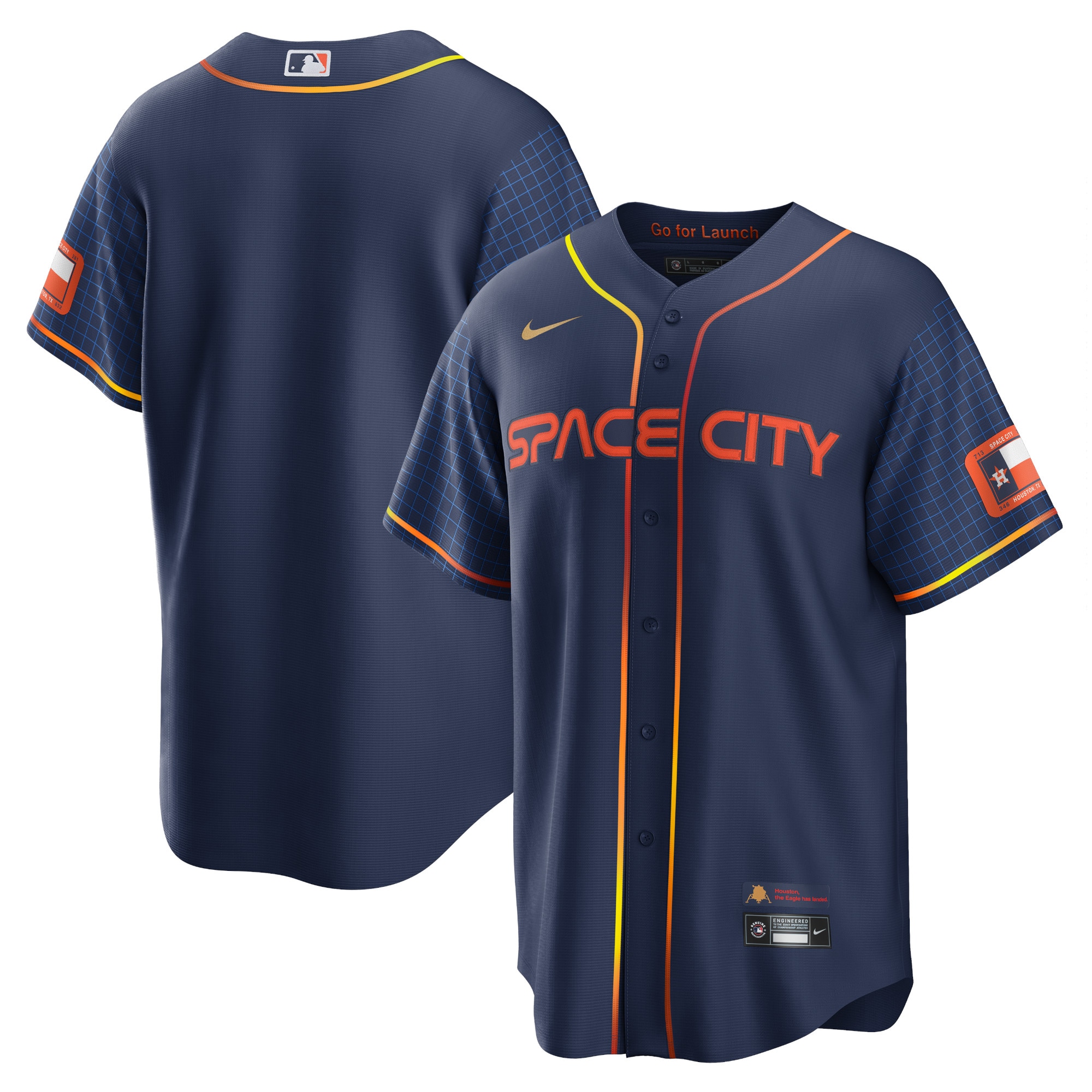 Houston Astros Nike 2022 City Connect Replica Jersey - Navy - vstockx
