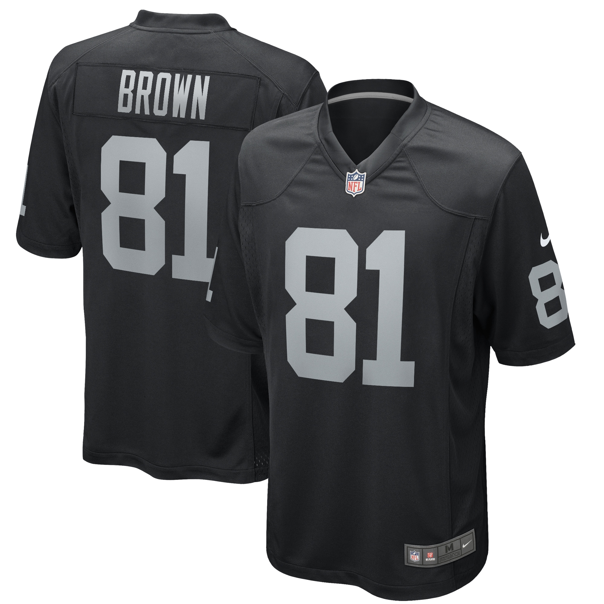 Tim Brown Las Vegas Raiders Nike Game Retired Player Jersey - Black - vstockx