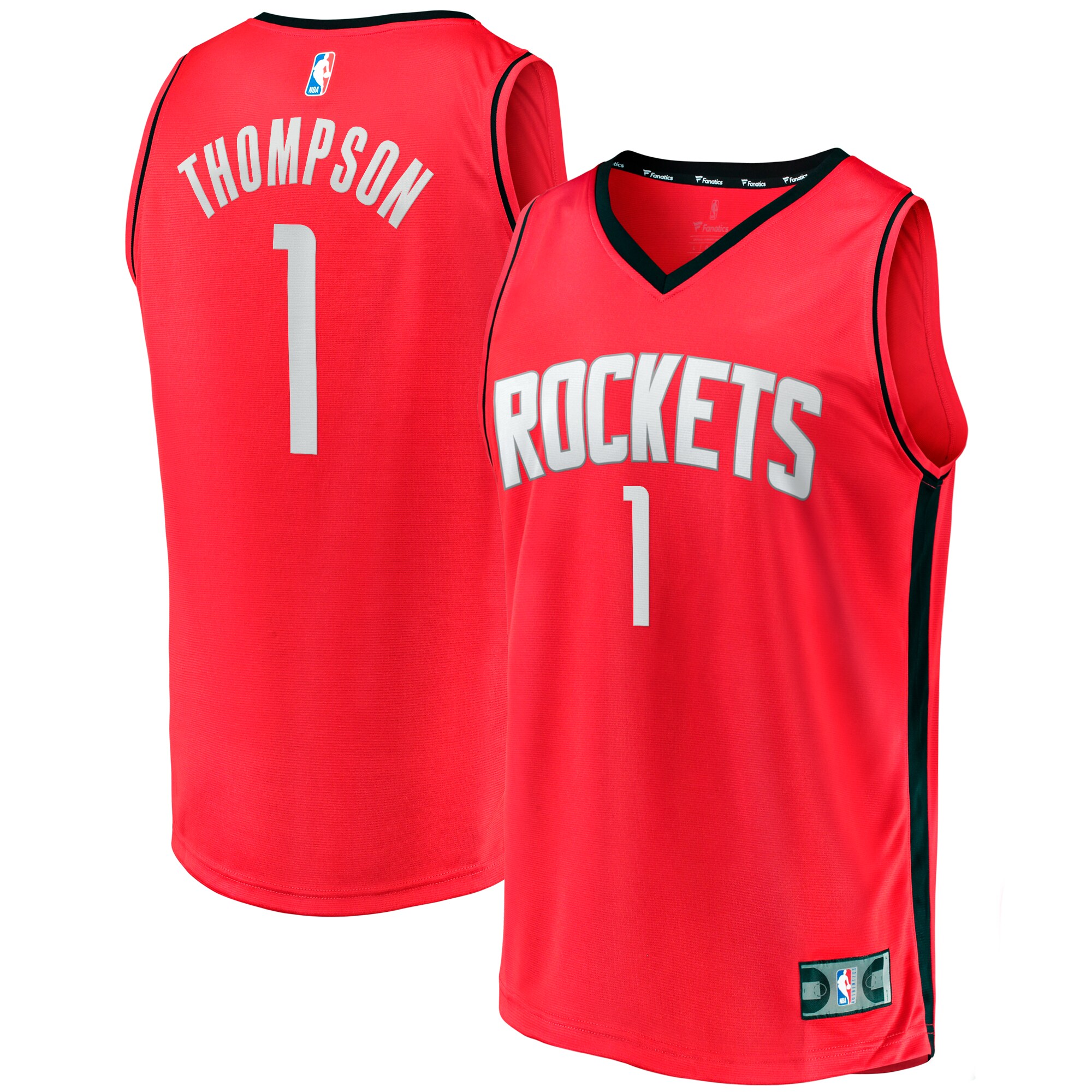 Amen Thompson Houston Rockets Fanatics Branded Youth 2023 NBA Draft First Round Pick Fast Break Replica Jersey - Icon Edition - Red - vstockx