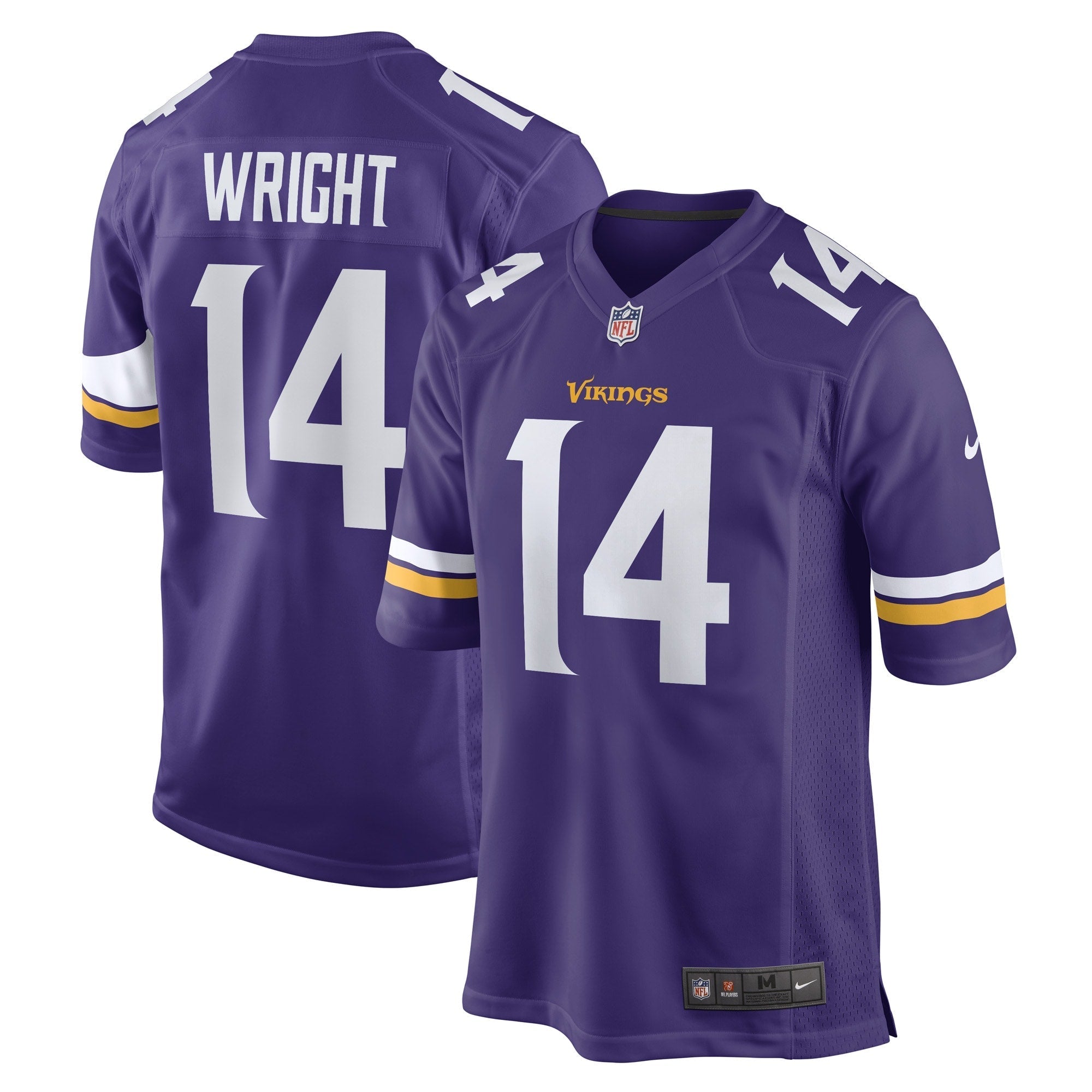 Men's Nike Ryan Wright Purple Minnesota Vikings Game Player Jersey - vstockx